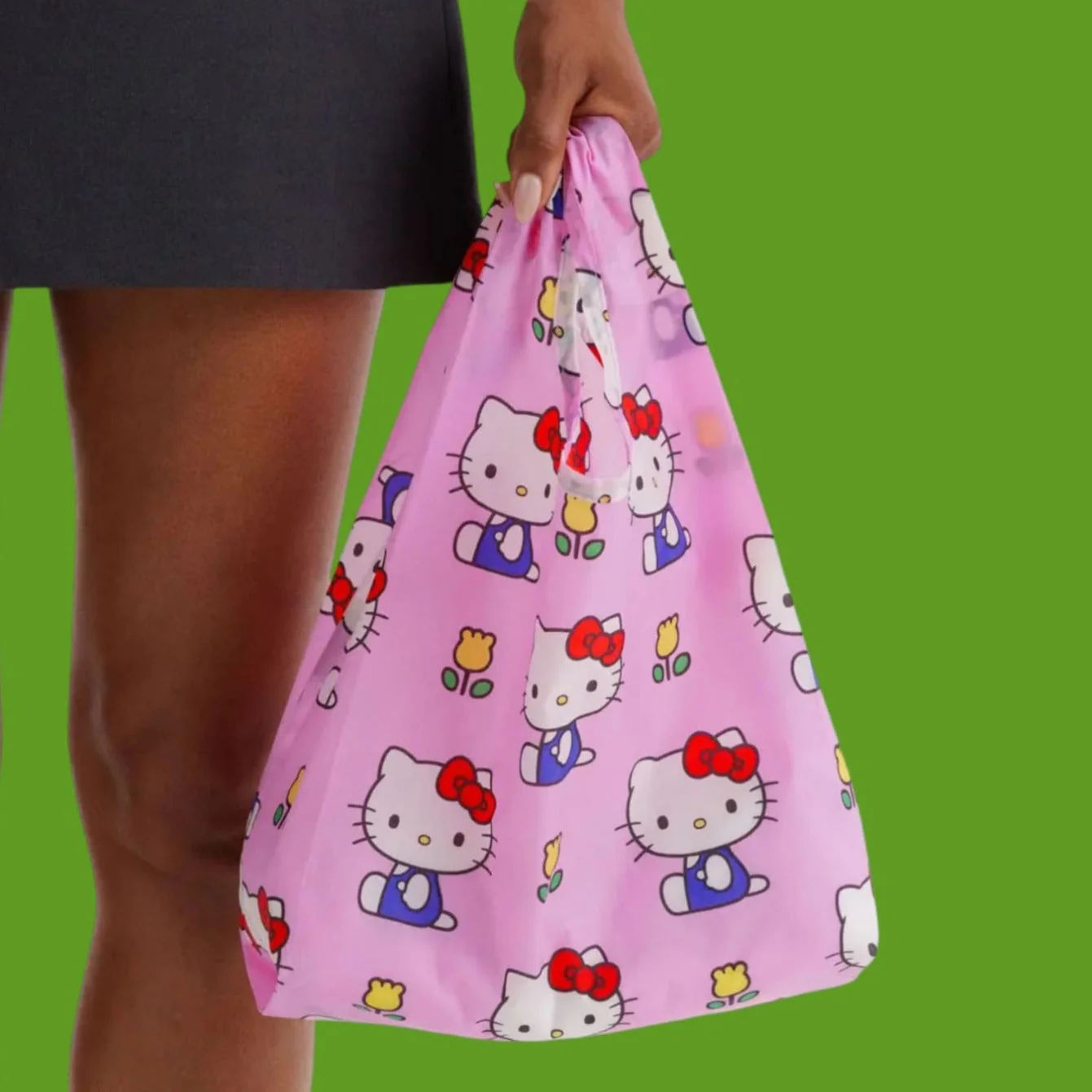 Baby Baggu Reusable Tote - Hello Kitty Pink
