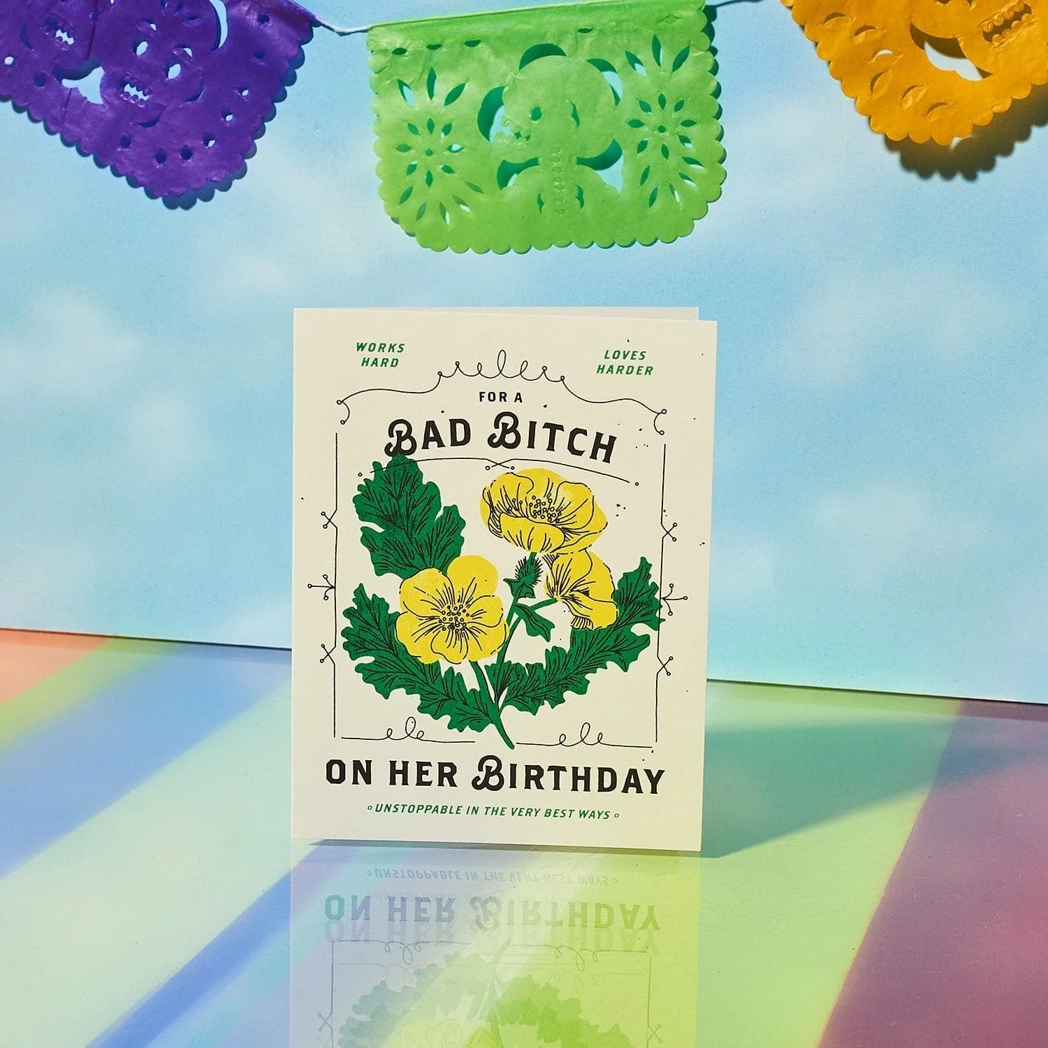Bad Bitch Birthday Greeting Card - Image 4