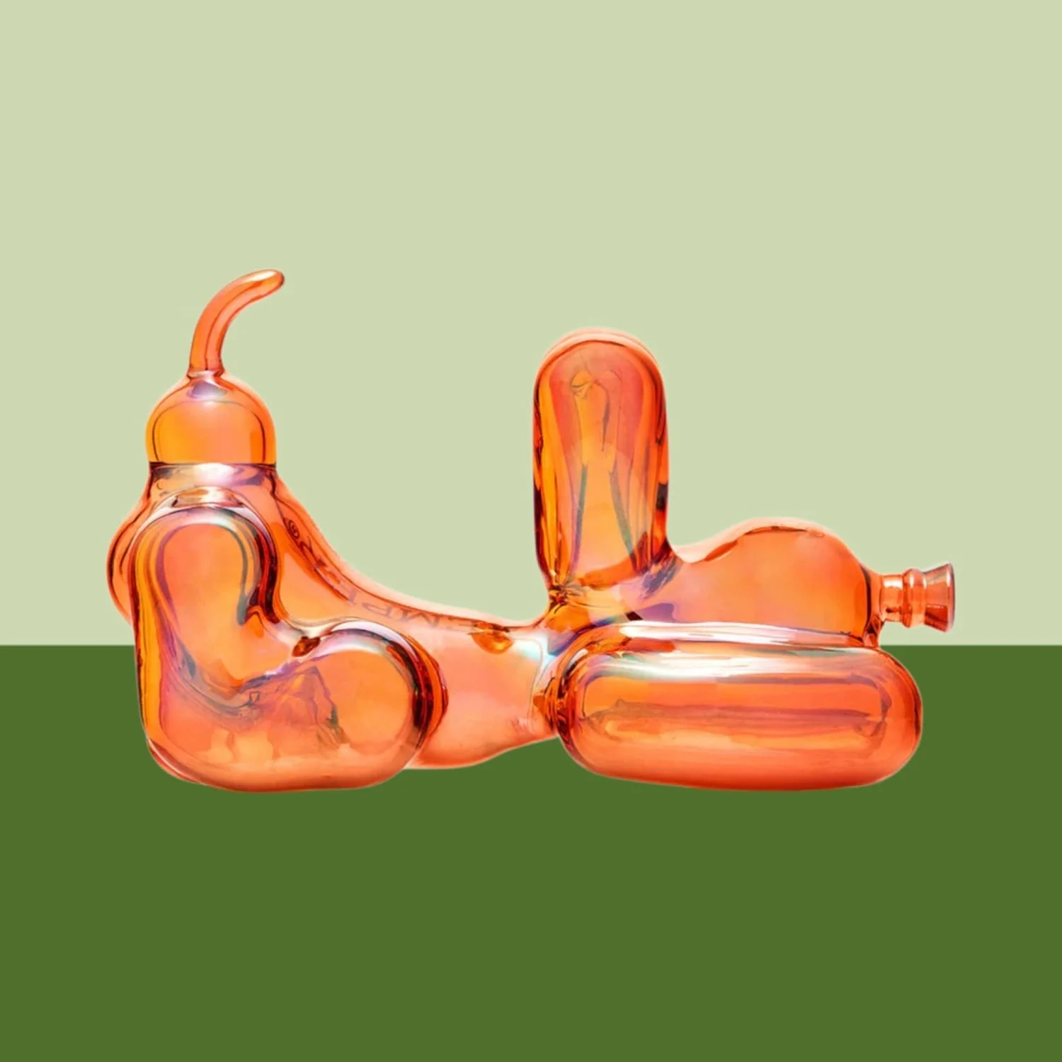 Red Balloon Dog Hand Pipe - Image 2