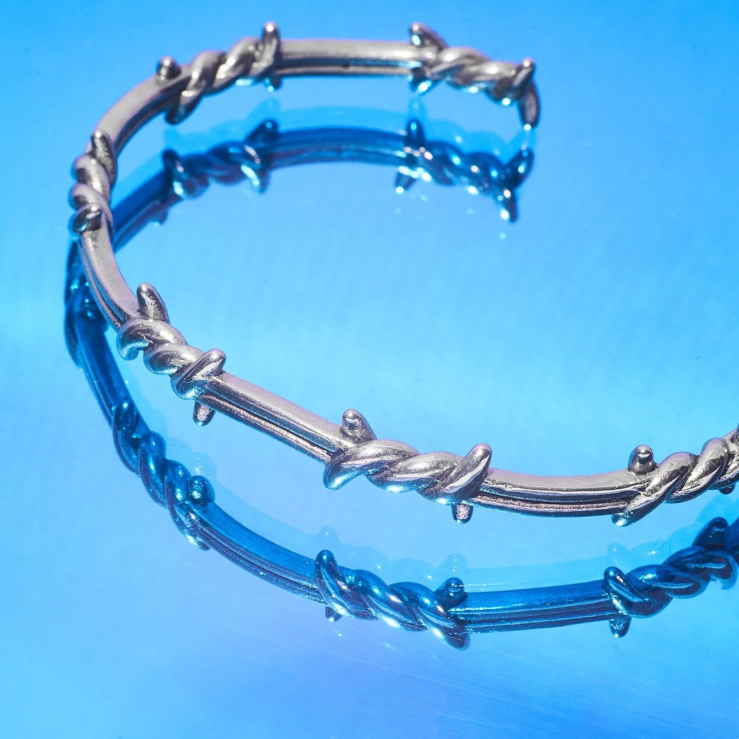 Barbed Wire Bangle Bracelet