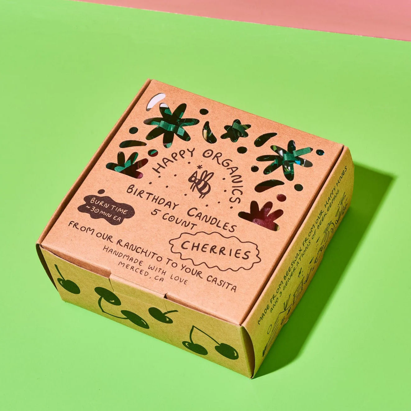 Cherry Beeswax Birthday Candles - Image 7