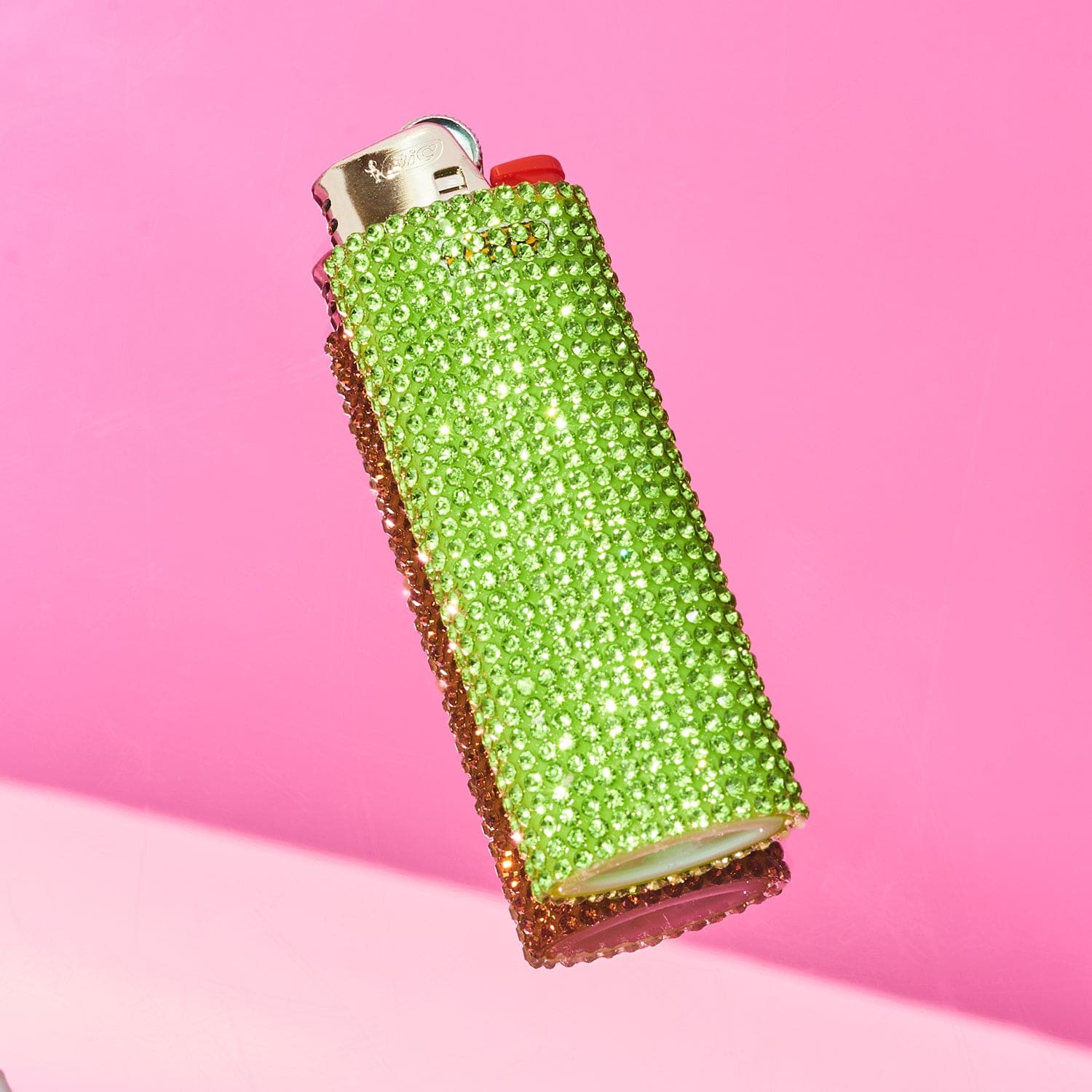 Bling Rhinestone Lighter - Green