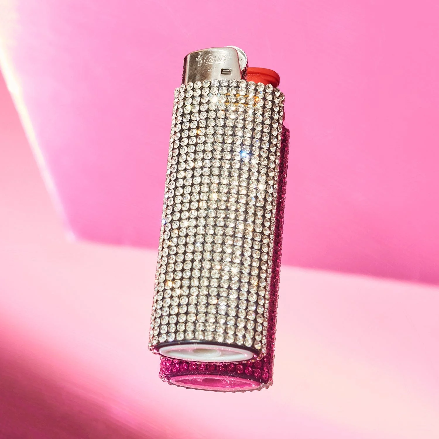 Bling Rhinestone Lighter - Silver