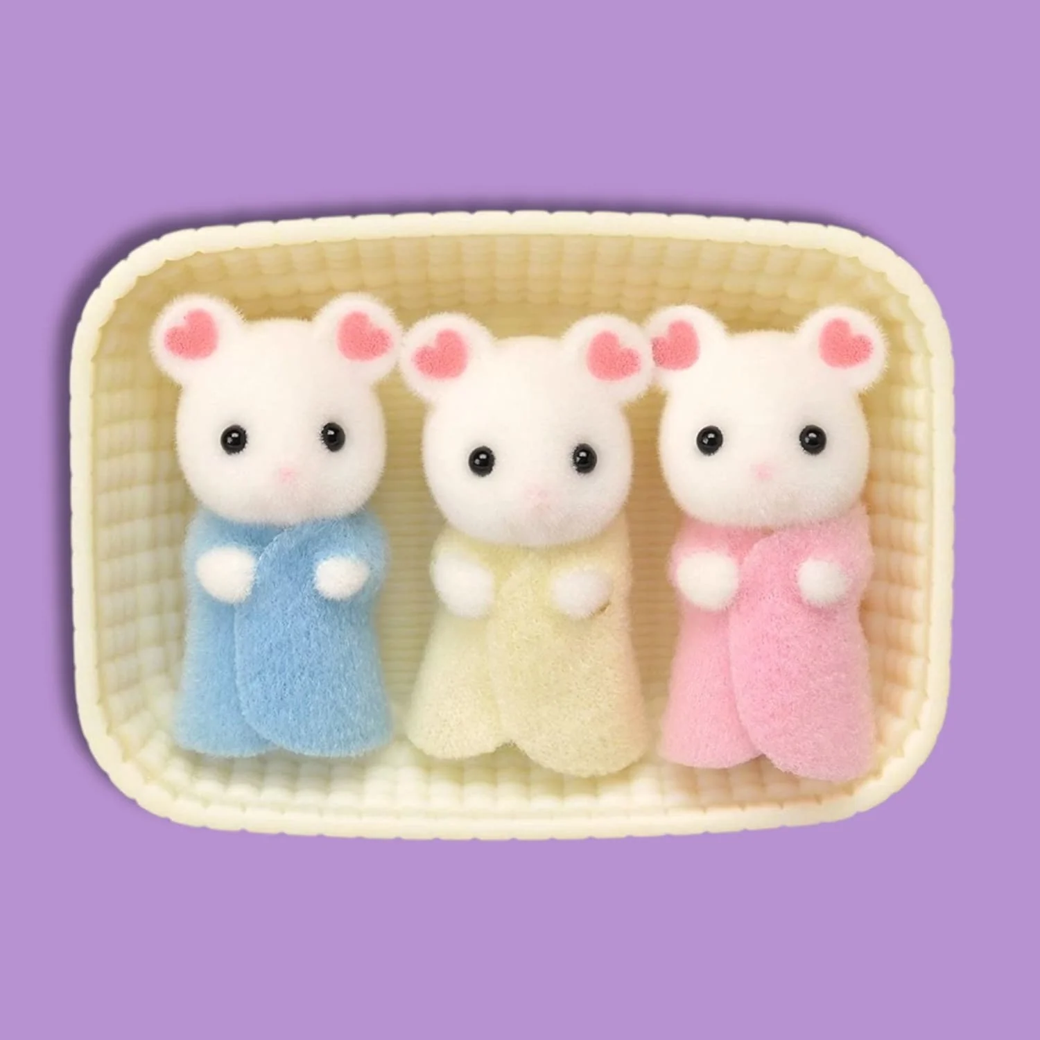 Calico Critters Marshmallow Mouse Triplets