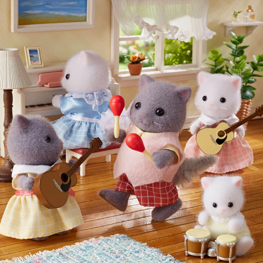 Calico Critters Persian Cat Family - Image 3