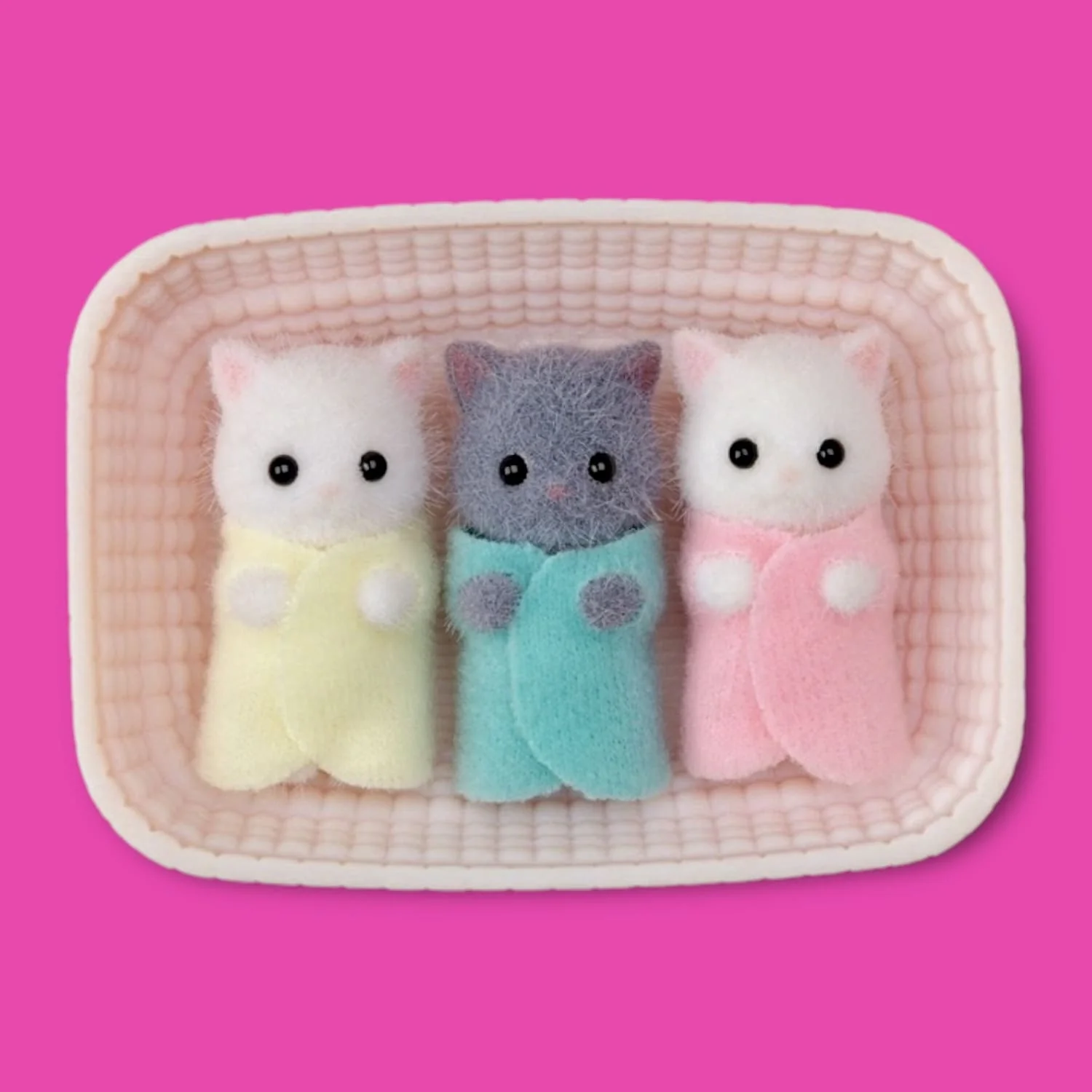 Calico Critters Persian Cat Triplets - Image 2