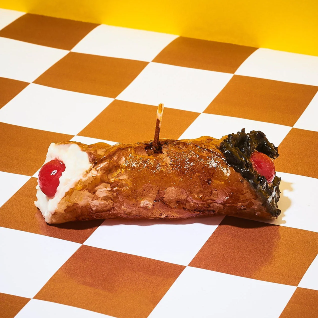 Cannoli Pastry Candle