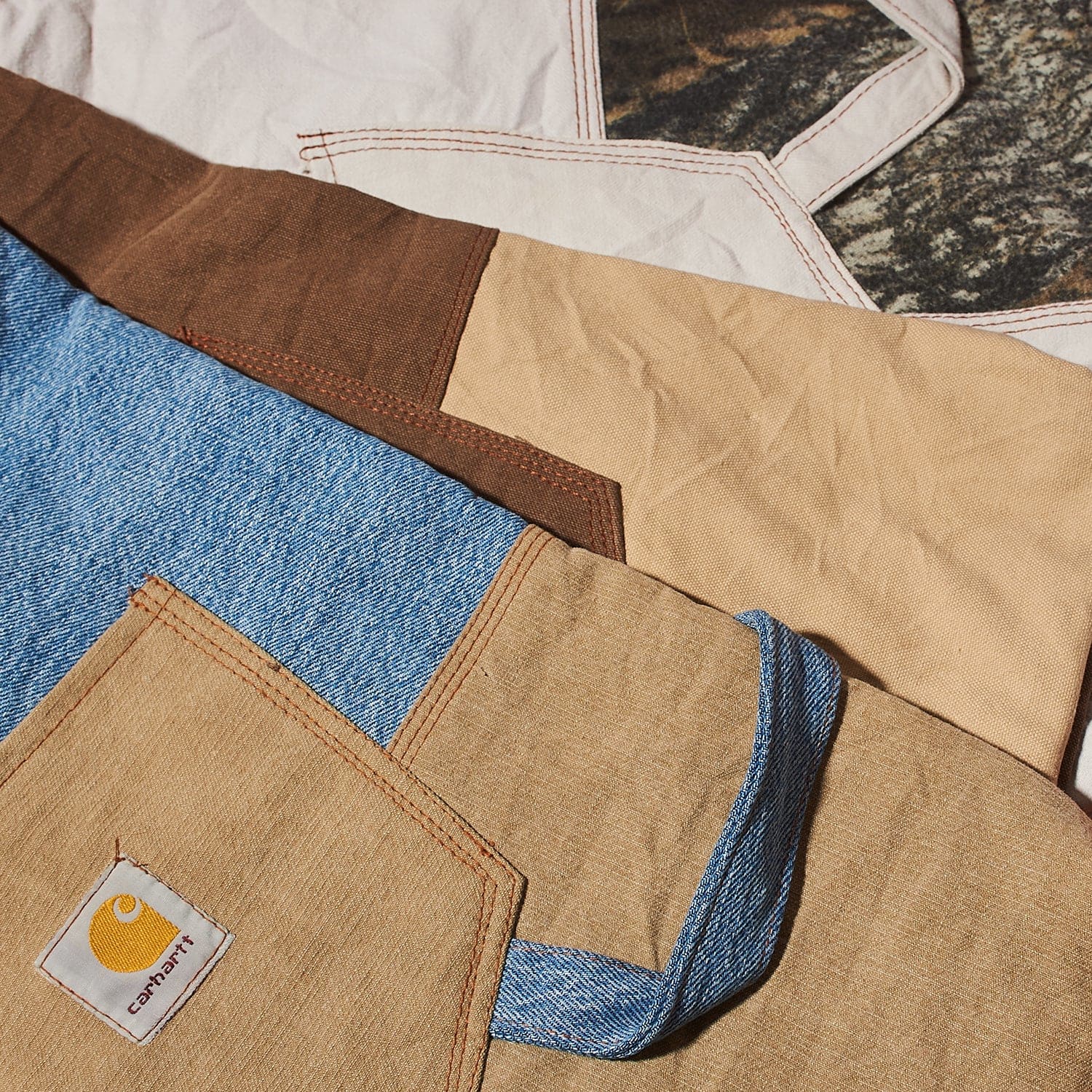 Carhartt Recycled Patchwork Tote Bag - Image 7