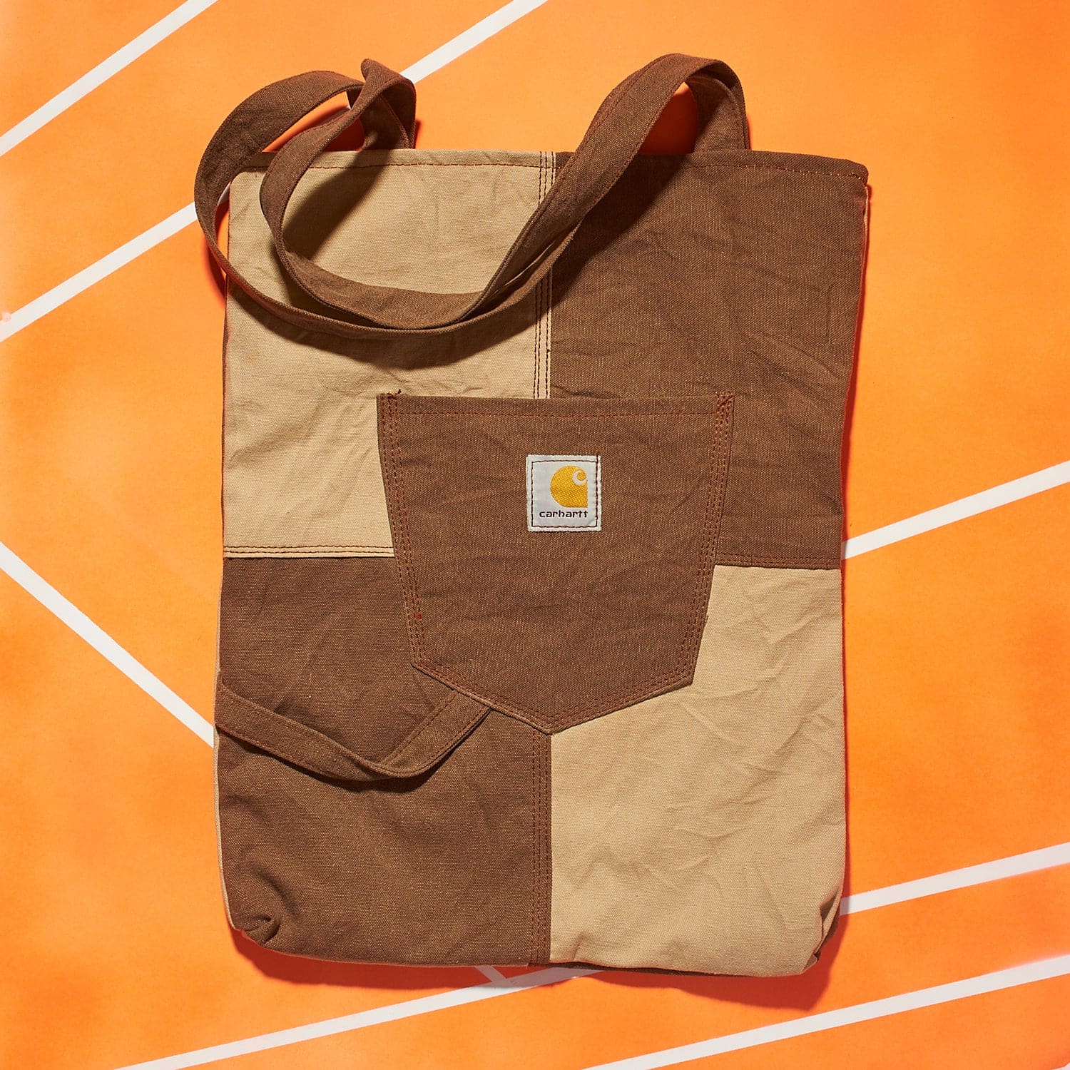 Carhartt Recycled Patchwork Tote Bag - Image 8