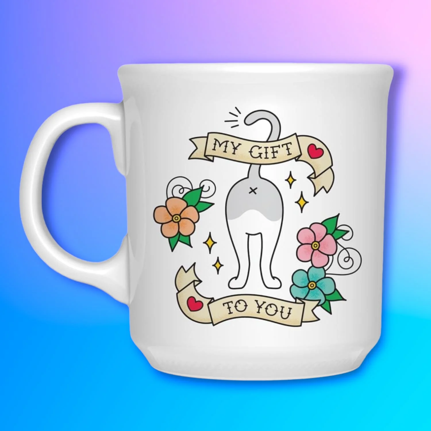 My Gift To You Cat Butt Mug - Image 3