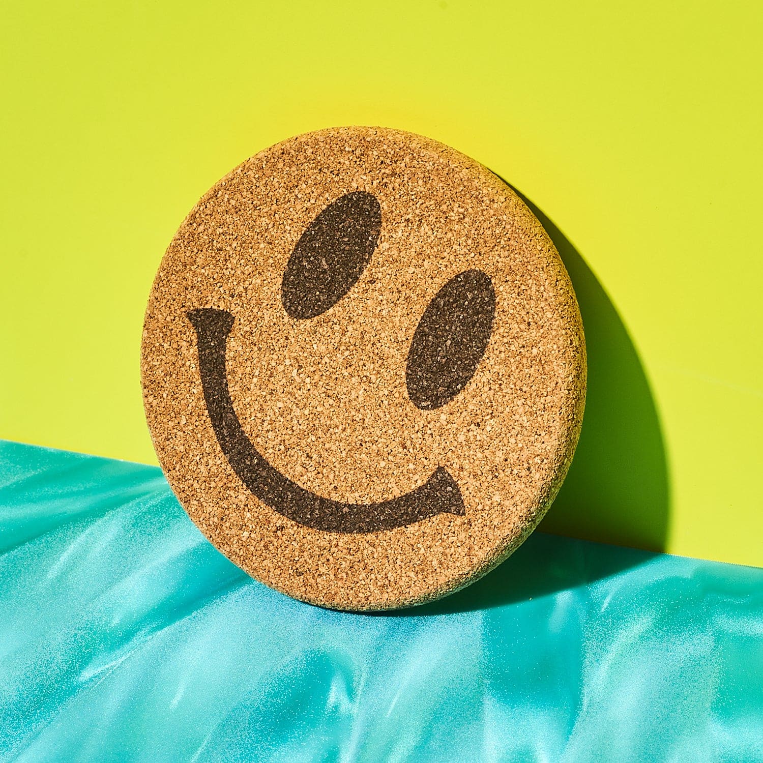 Smiley Face Cork Coaster - Image 5