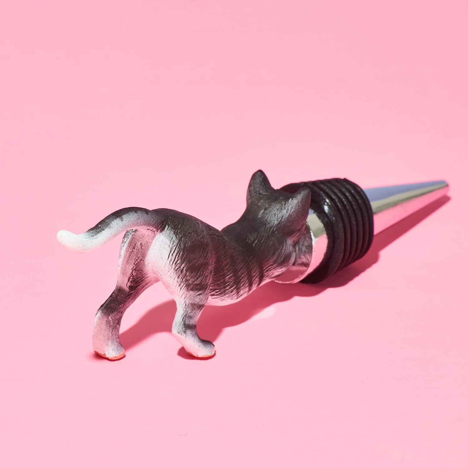 Crazy Cat Wine Stopper - Image 2