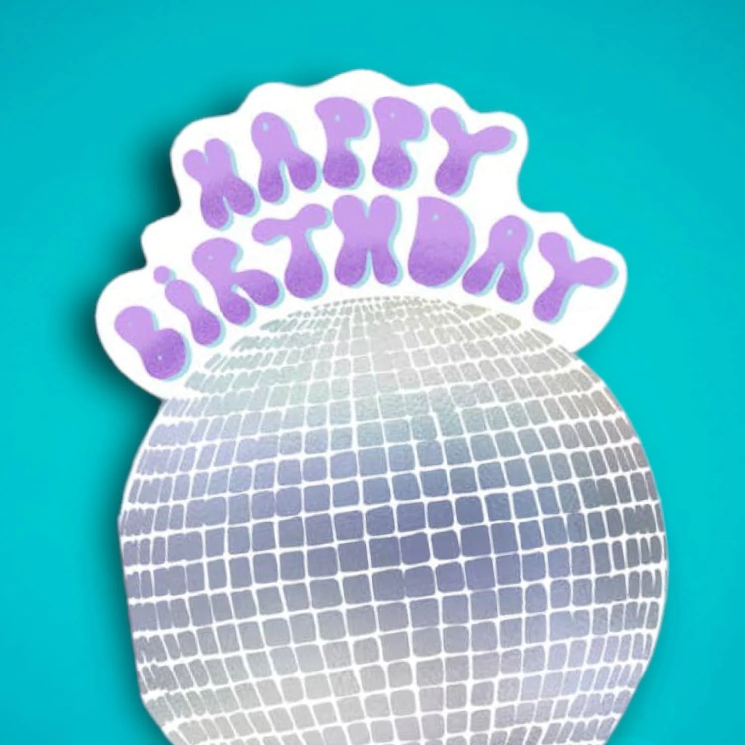 Disco Ball Foil Birthday Card - Image 2