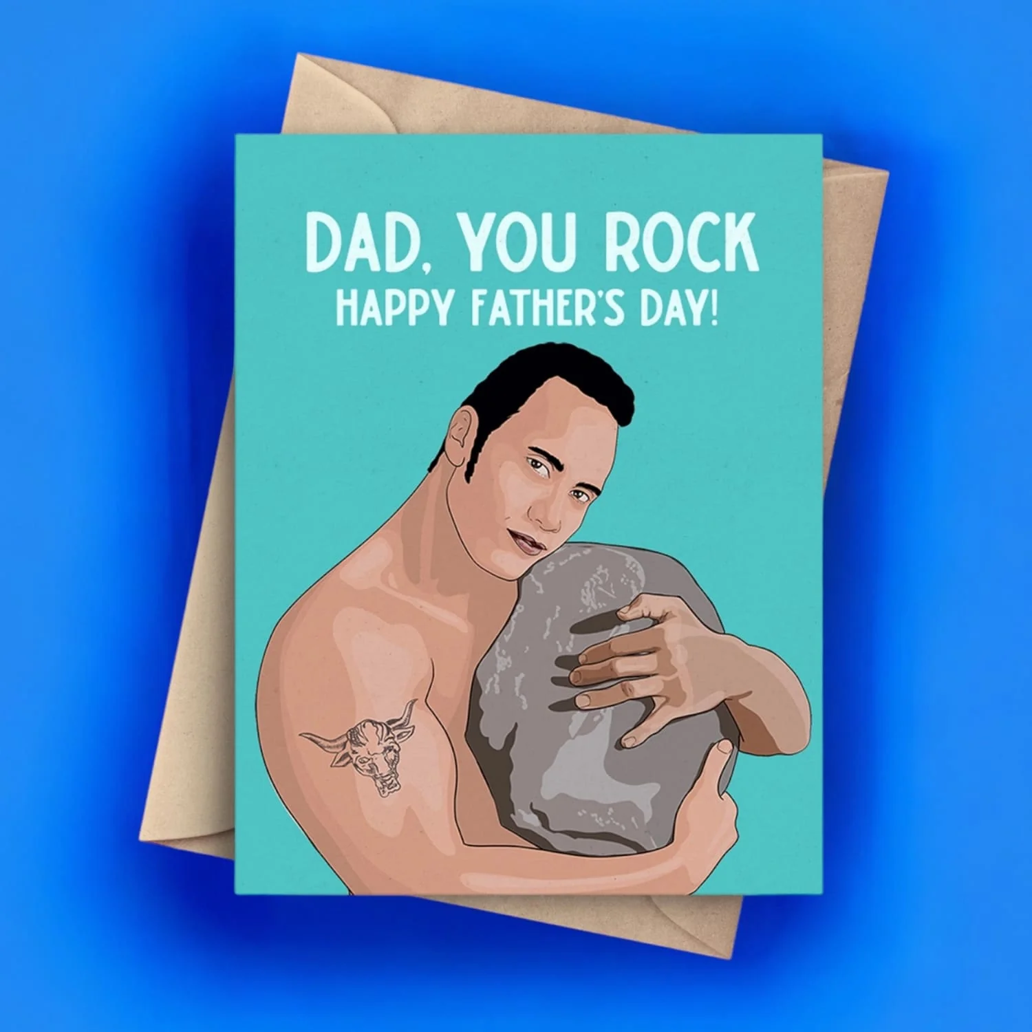 Father's Day Card - Dad You Rock - Image 2