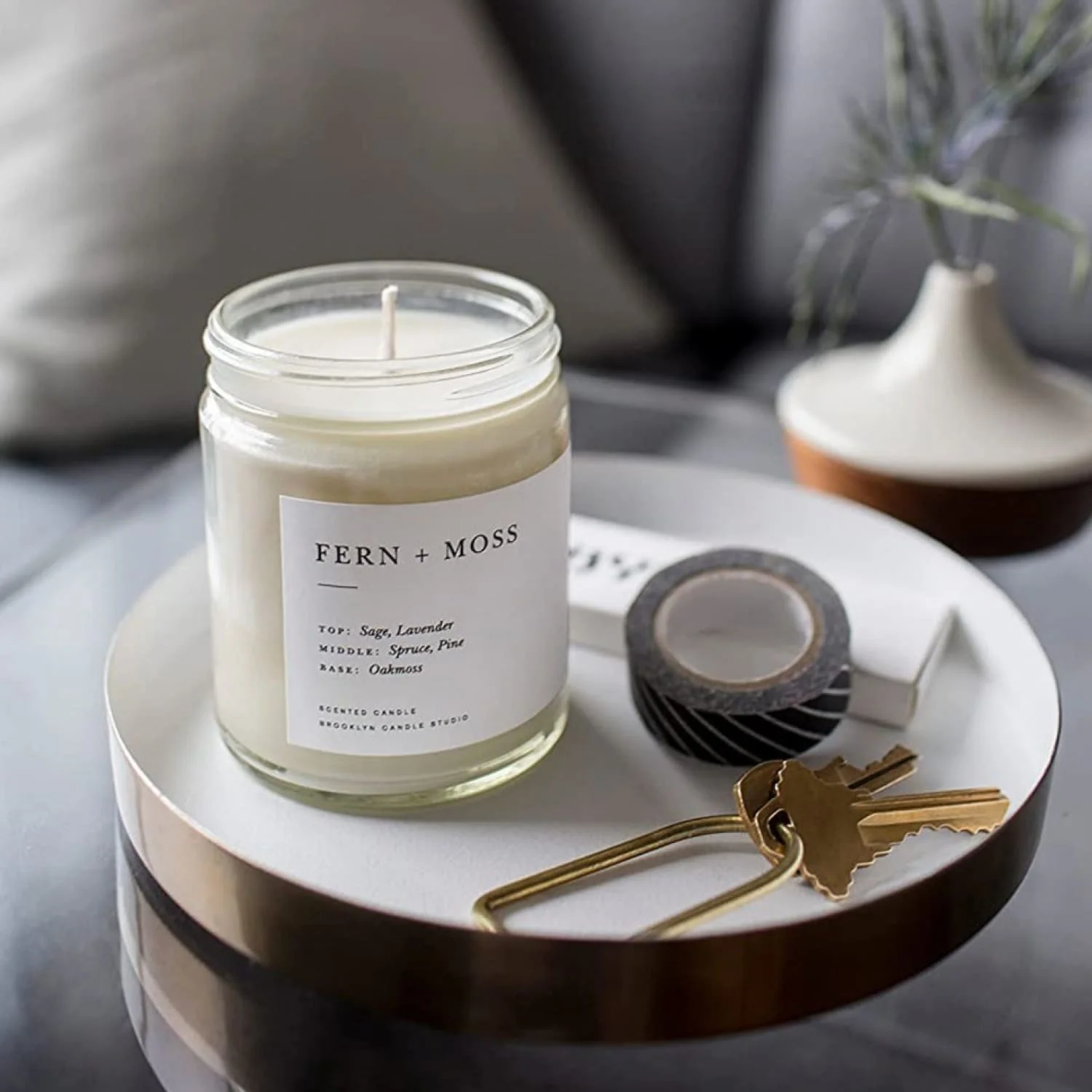 Fern + Moss Minimalist Candle