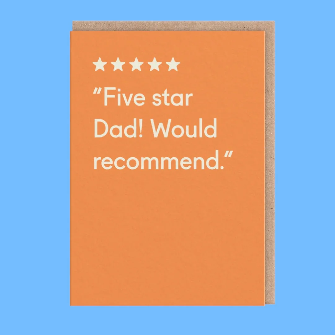 Father's Day Card - Five Star Dad