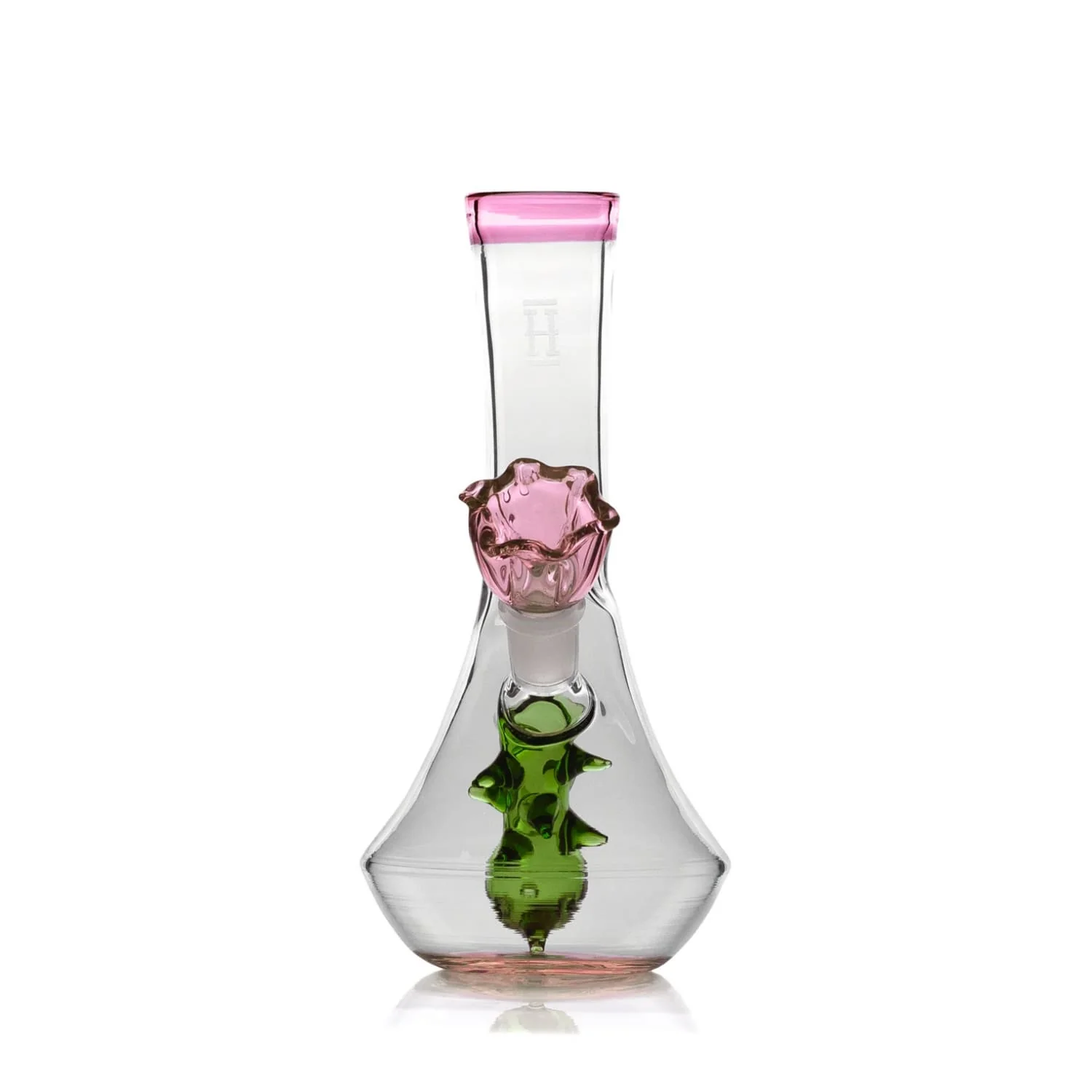 Flower Vase Glass Bong - Pink - Image 7