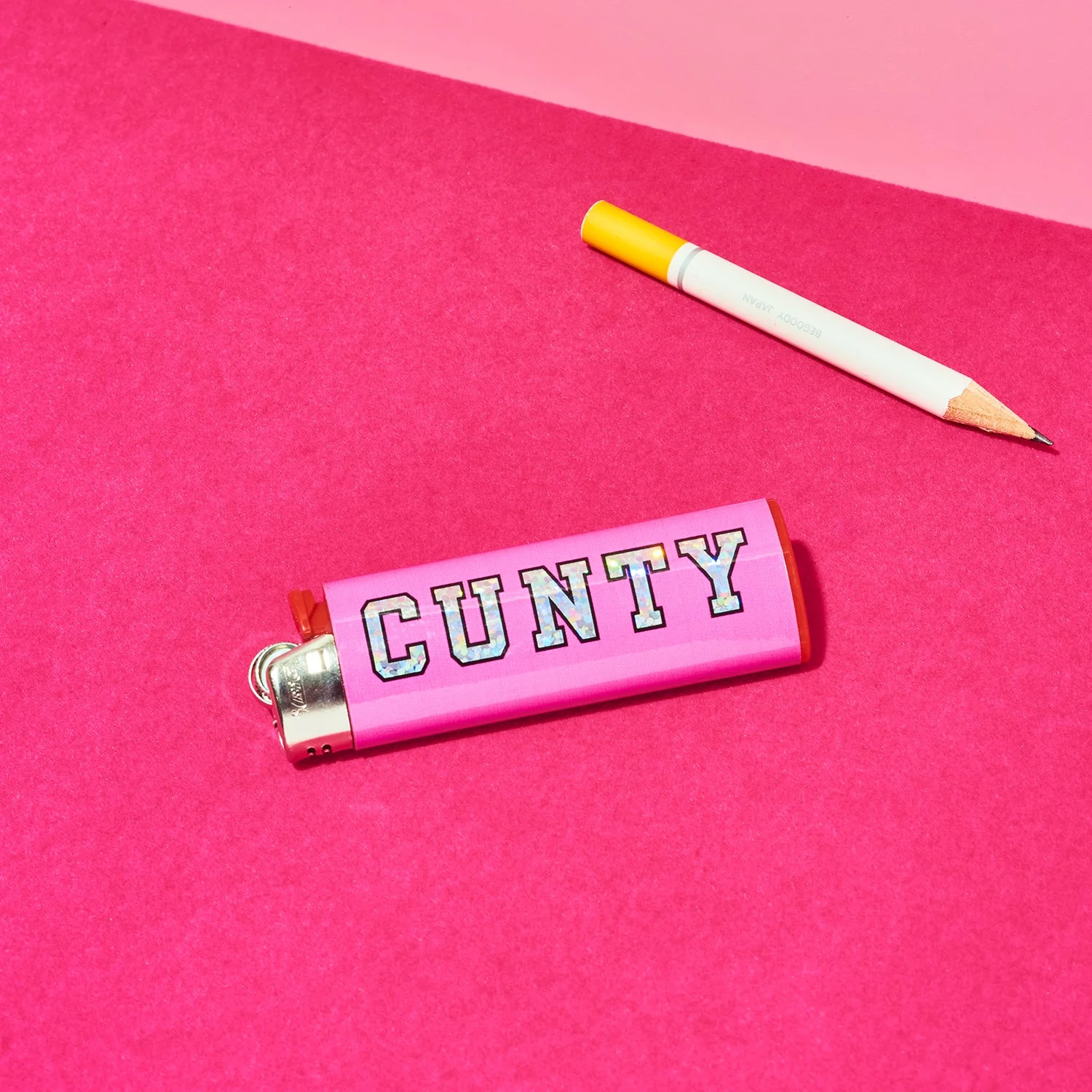 Friends NYC CUNTY Varsity Letters Lighter - Image 3