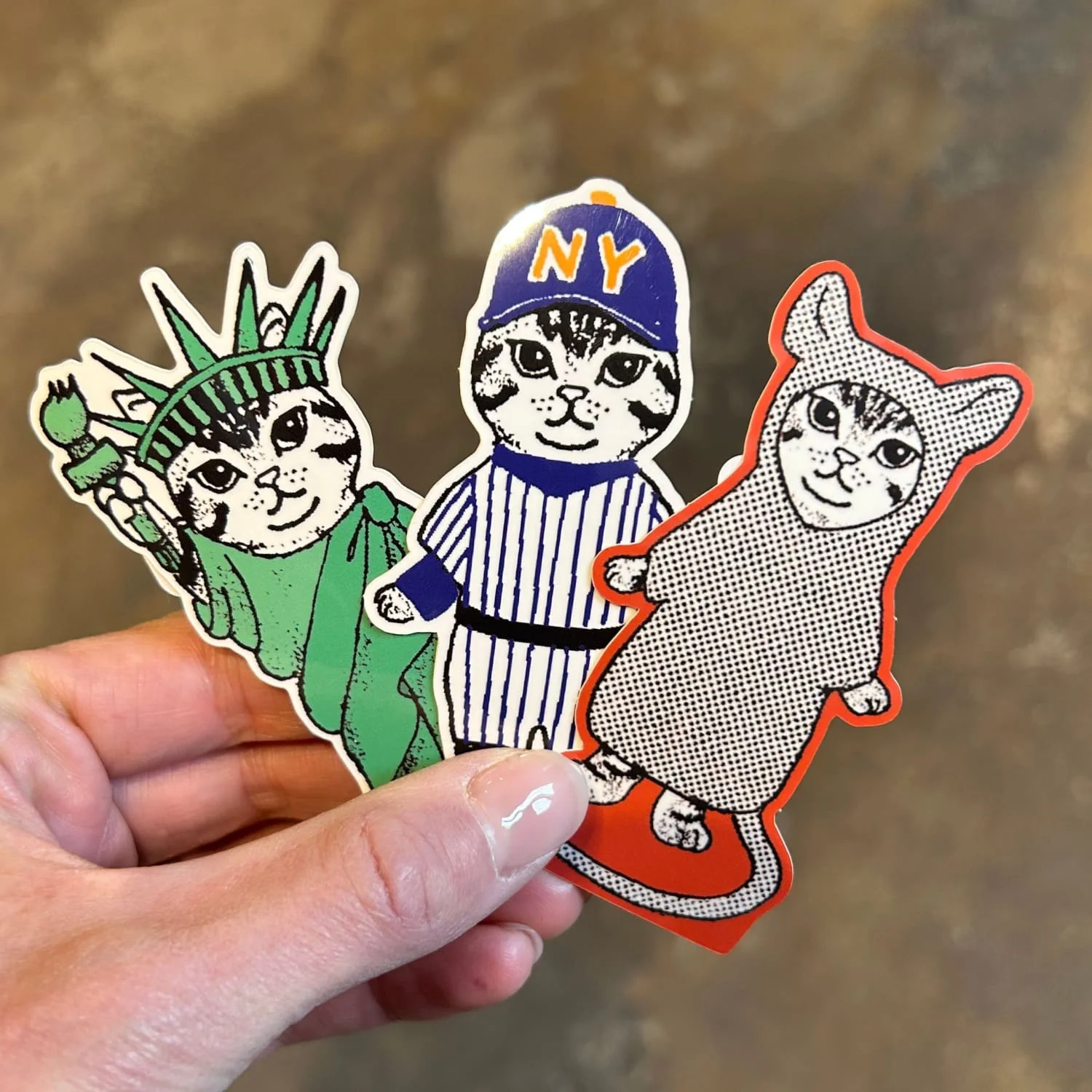 Friends NYC Liberty Cat Sticker - Image 5