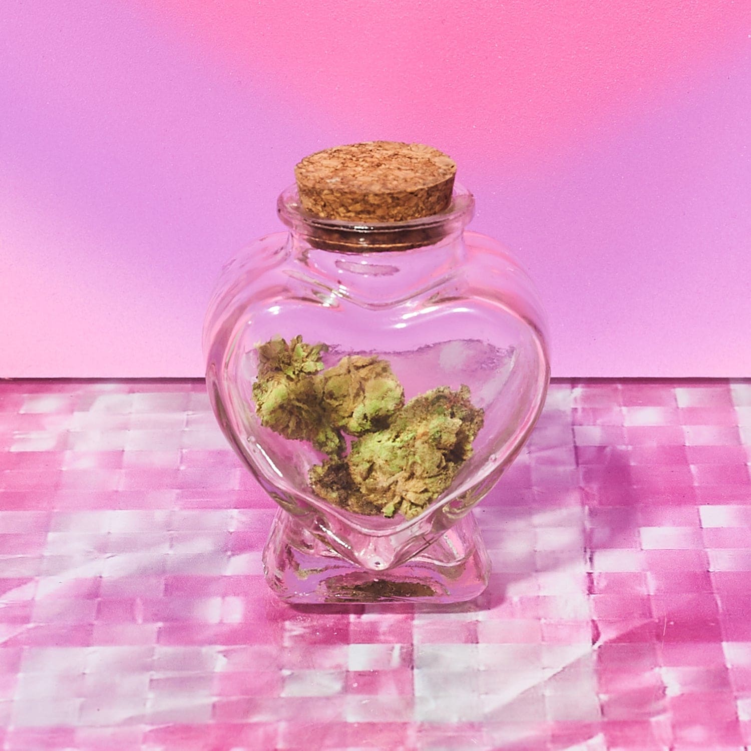 Glass Heart Stash Jar - Image 3