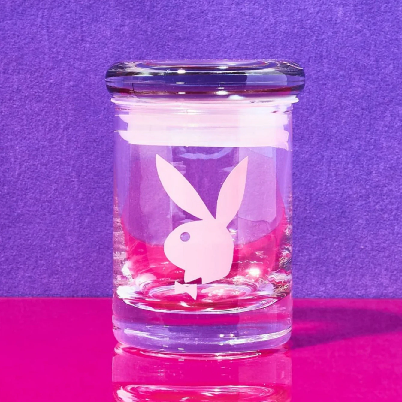 Playboy Bunny Glass Stash Jar