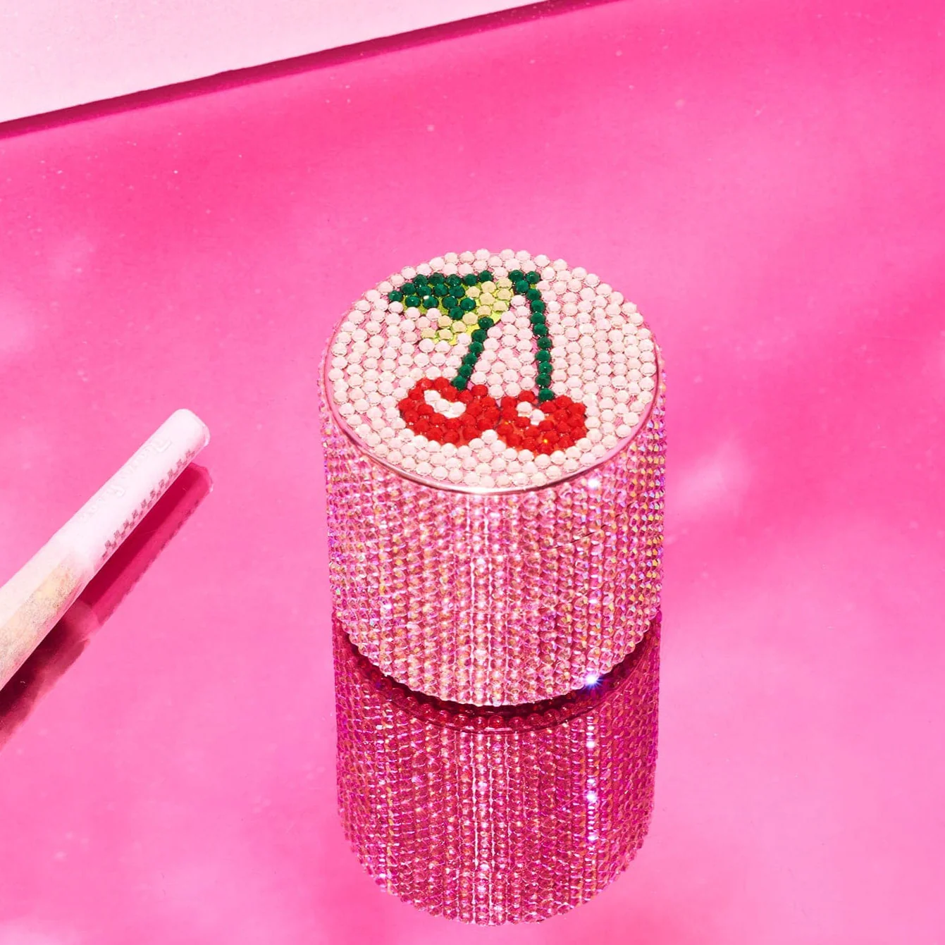 Pink Glitter Grinder - Cherry