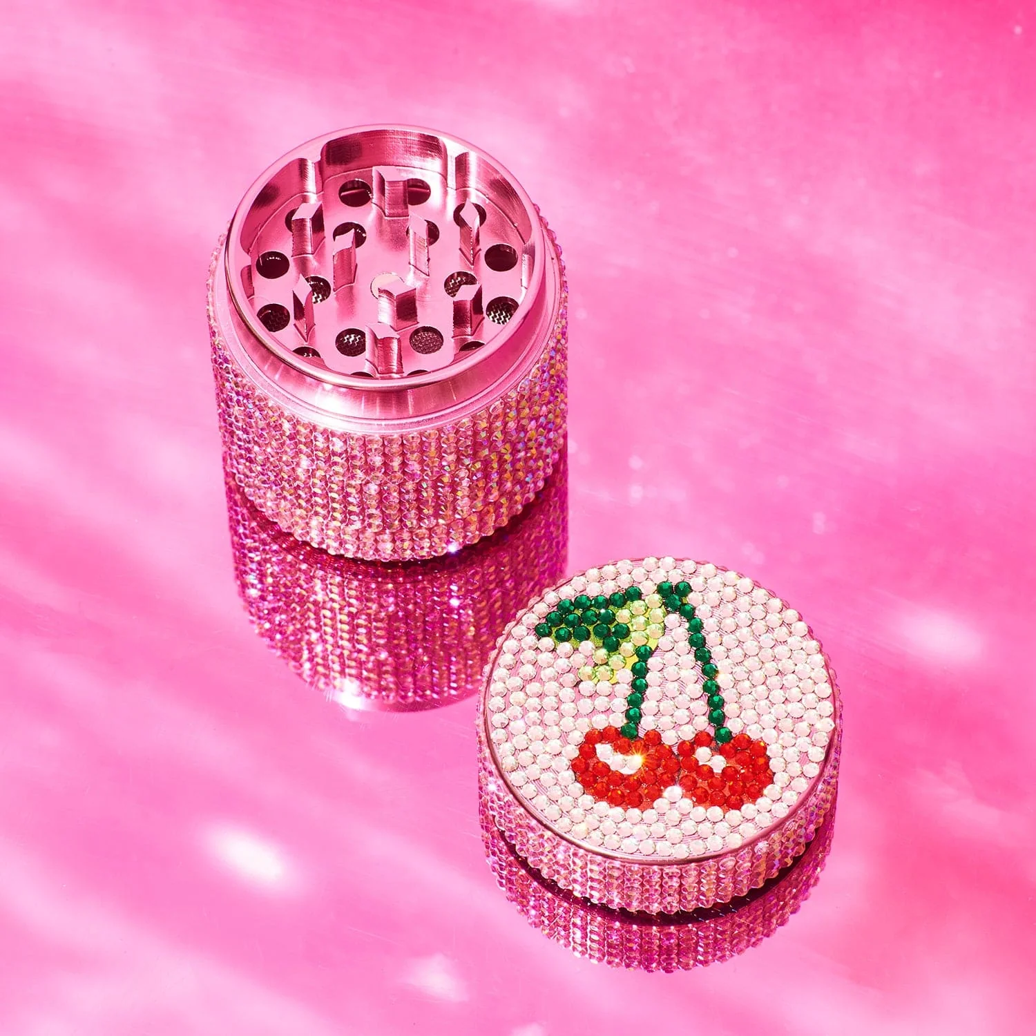 Pink Glitter Grinder - Cherry - Image 2