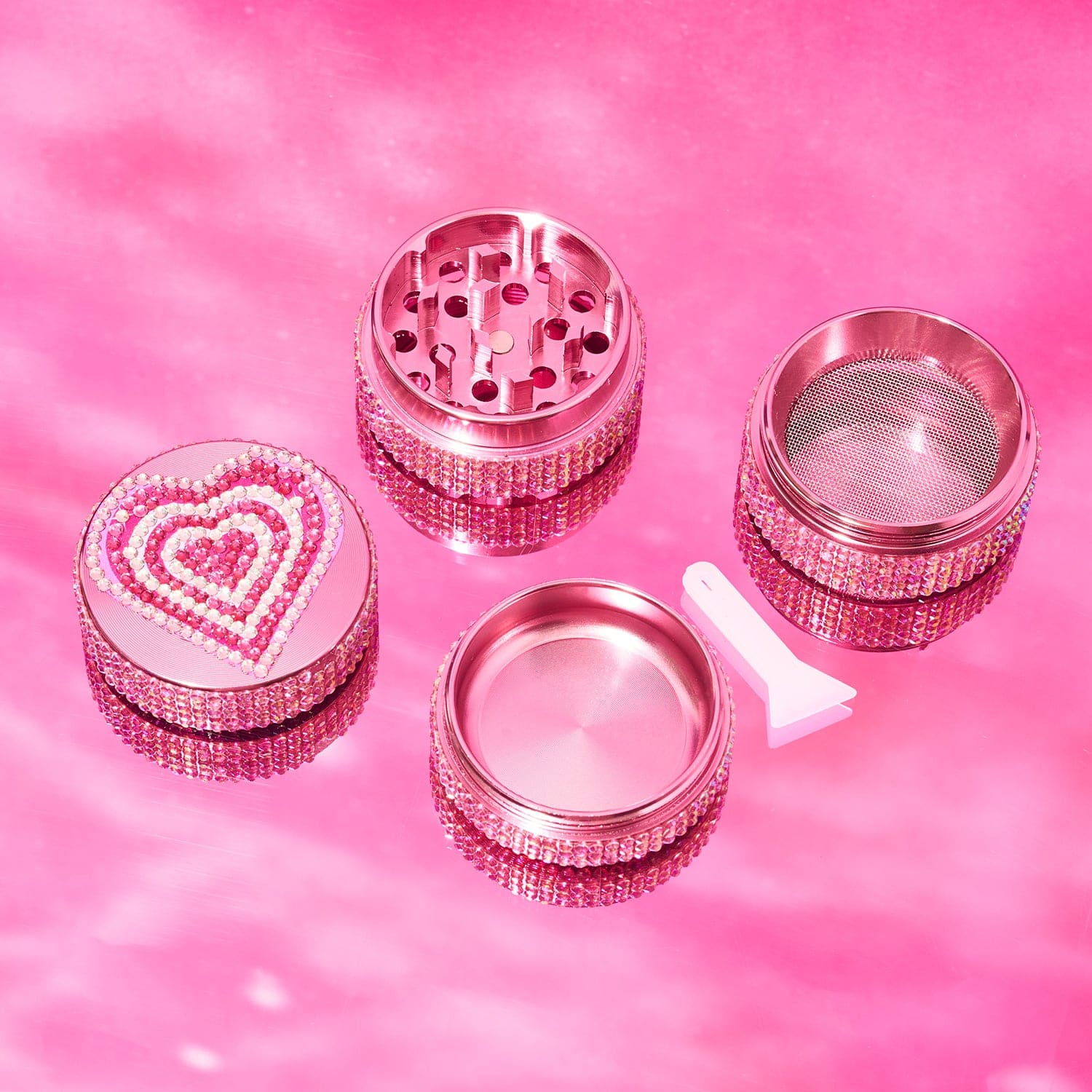 Pink Glitter Grinder - Heart - Image 3