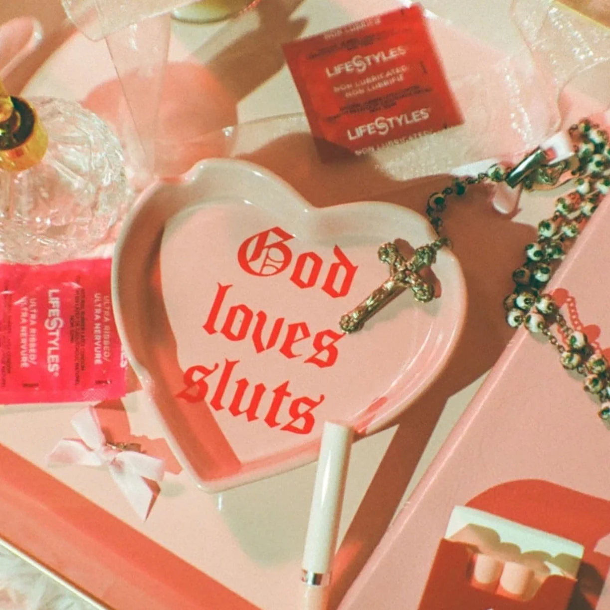 God Loves Sluts Ashtray - Image 2