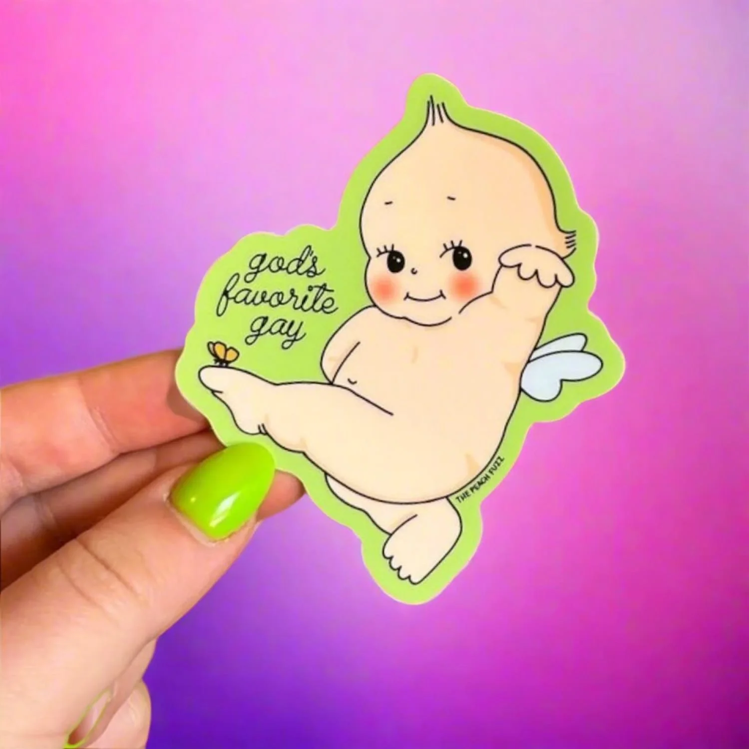 God's Favorite Gay Kewpie Sticker