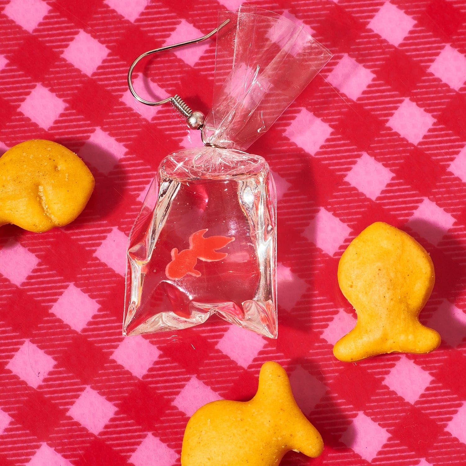 Goldfish in a Bag Earrings - Image 3