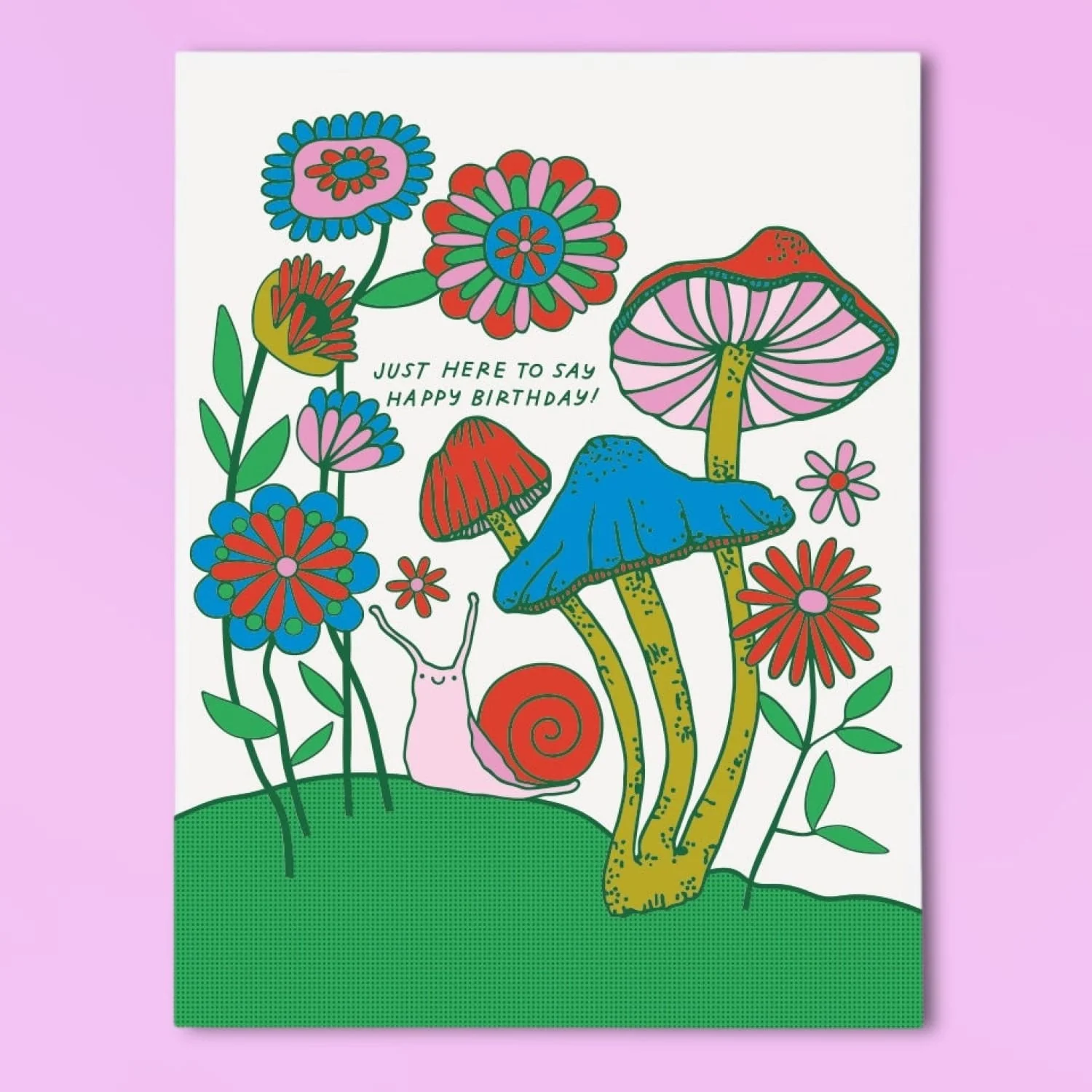 Snail Happy Birthday Greeting Card - Image 2