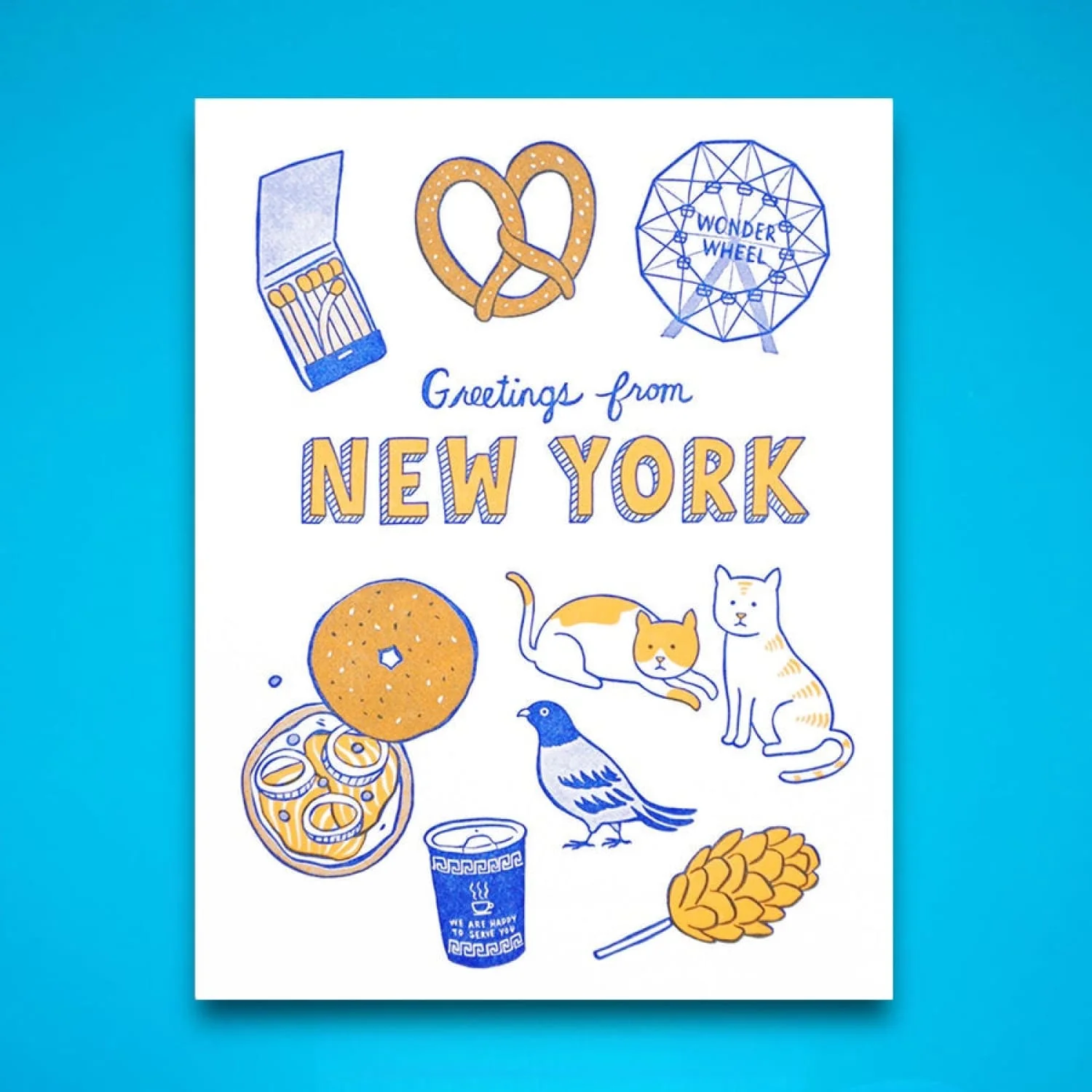 Greetings From New York Card