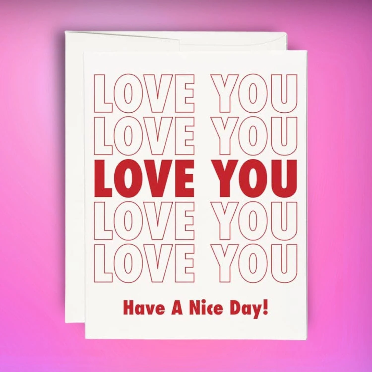 Grocery Bag I Love You Greeting Card