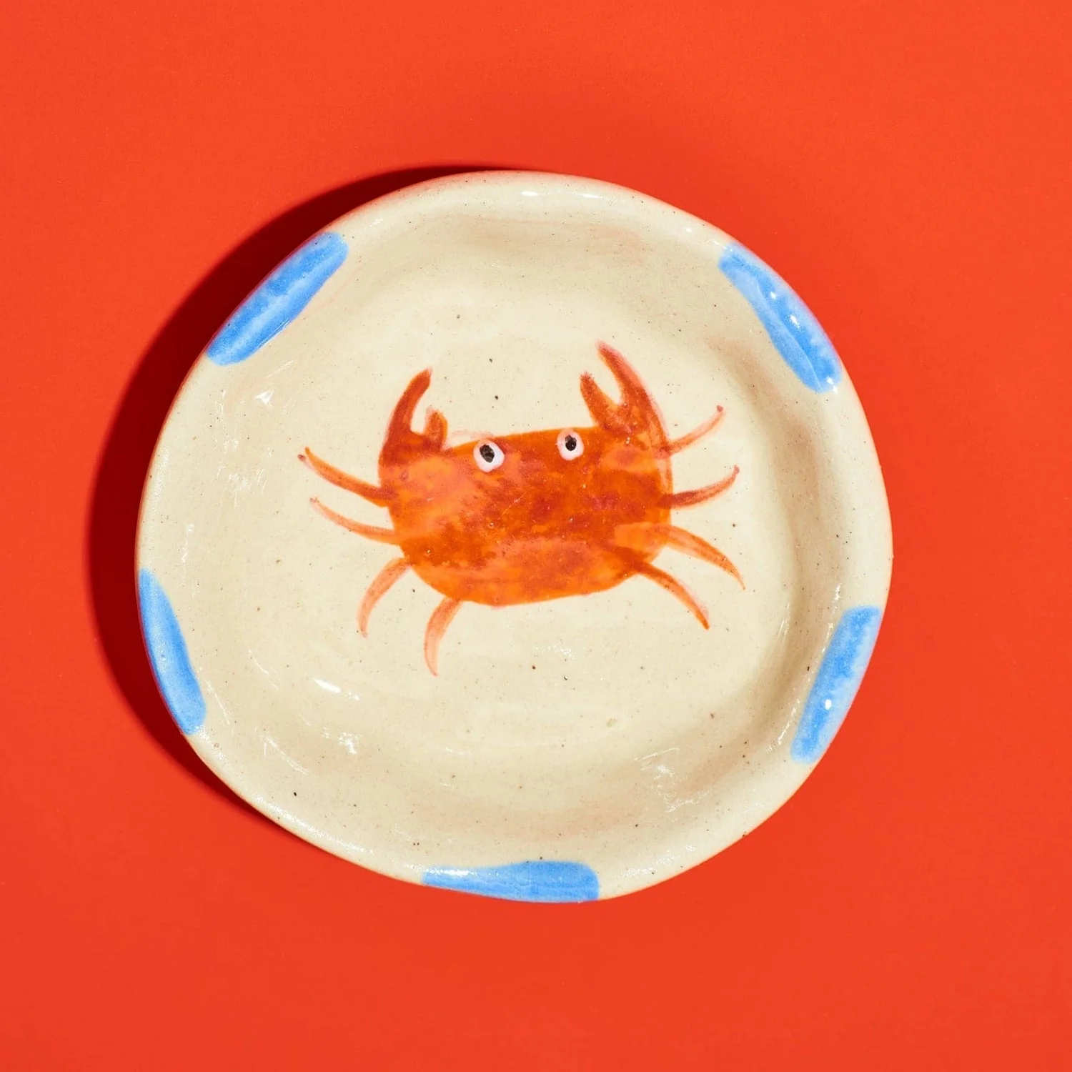 Hand Painted Crab Dish
