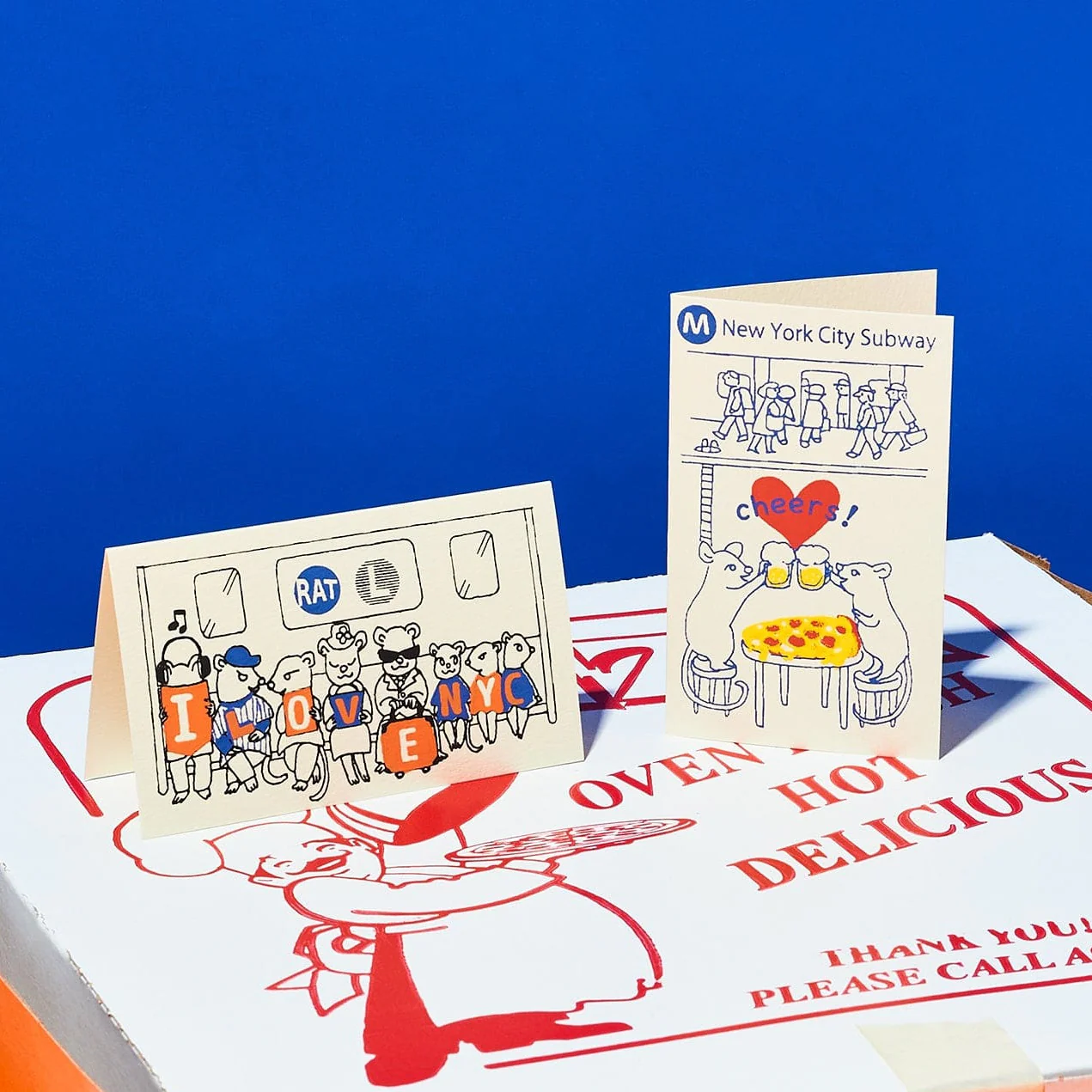 I Love NYC Rats Silkscreen Mini Card - Image 7