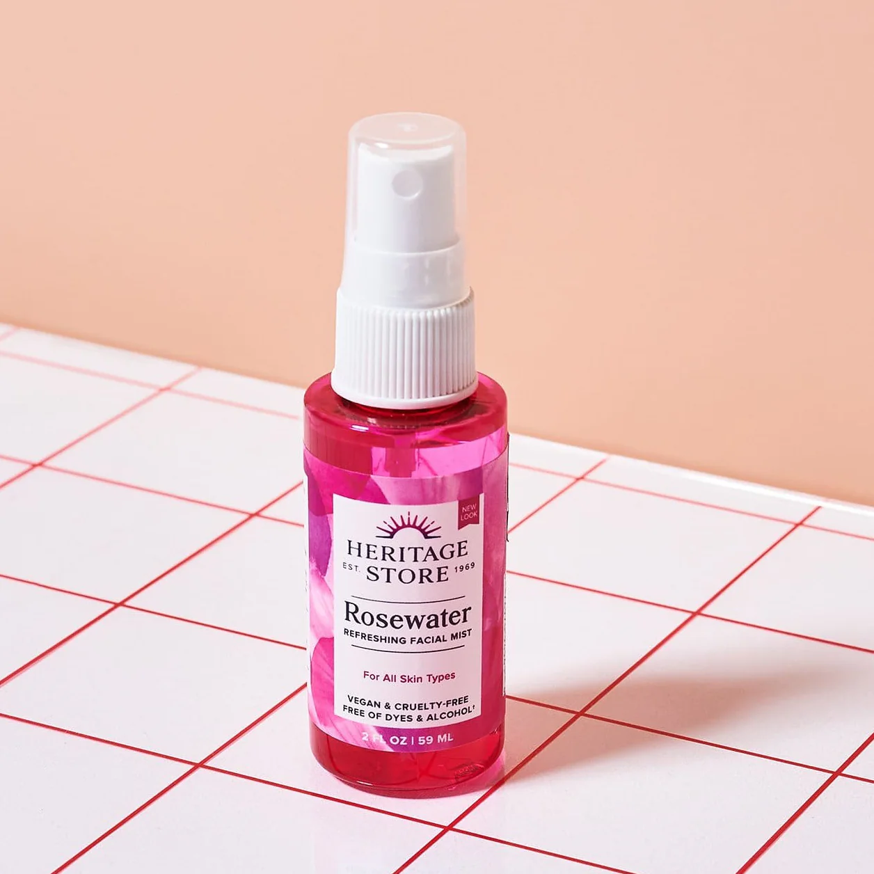 Heritage Store Rosewater Travel Spray - Image 3