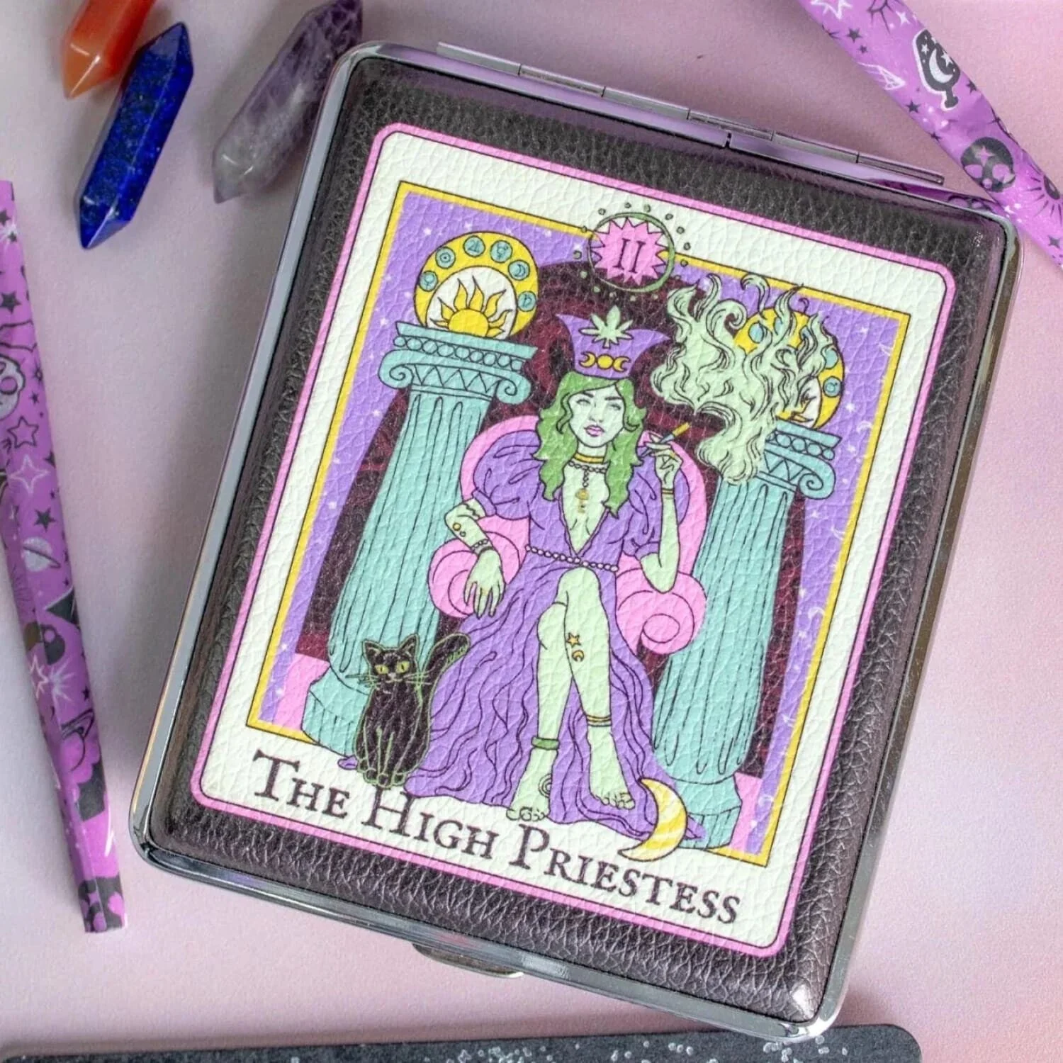 Canna Style High Priestess Tarot Card Joint Case - Image 4