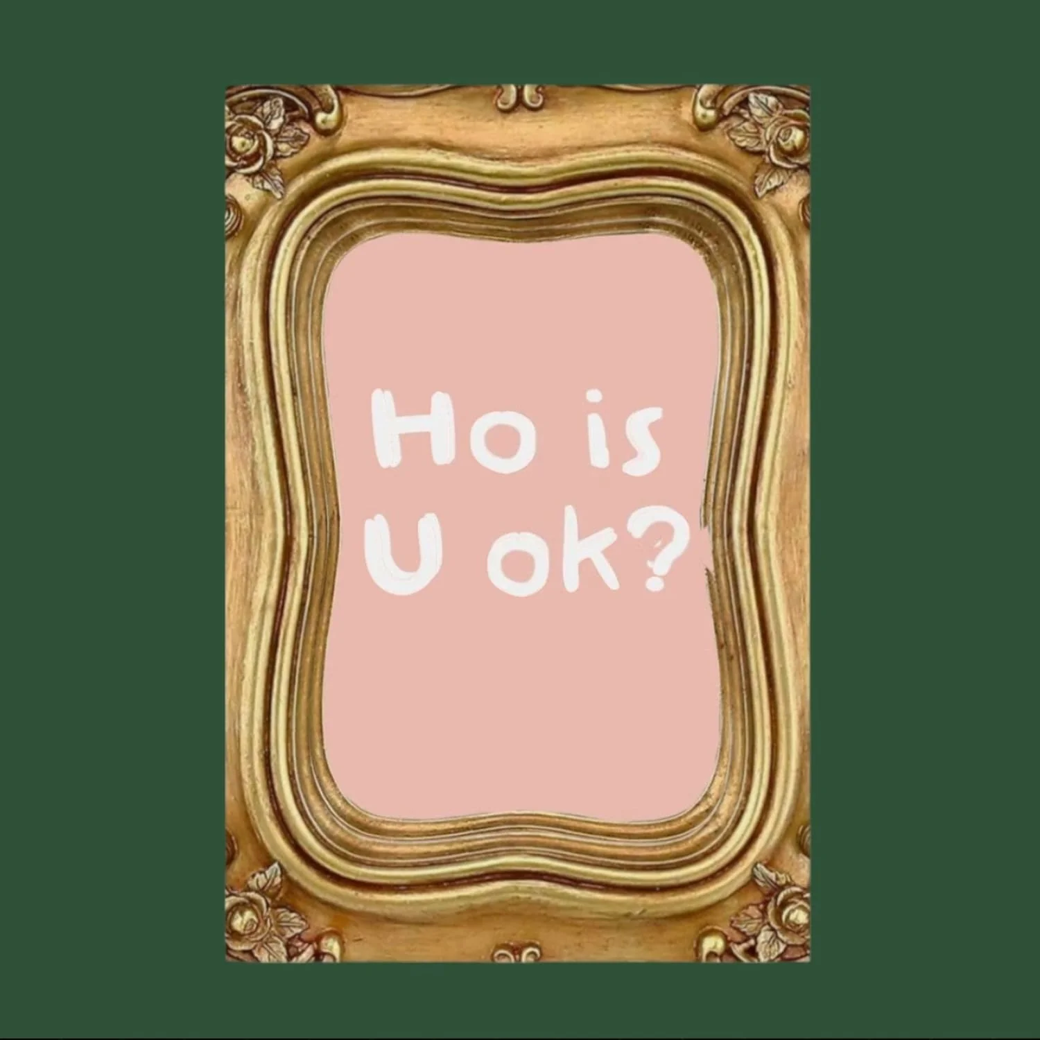 Ho Is U Ok Greeting Card