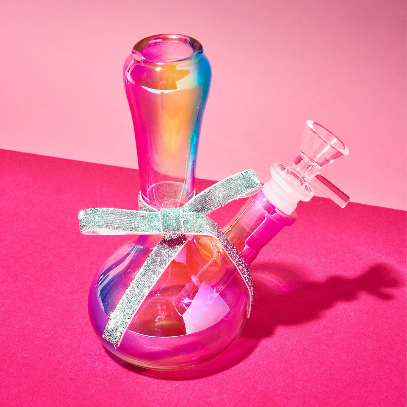 Iridescent Pastel Rainbow Mini Bong - Image 4