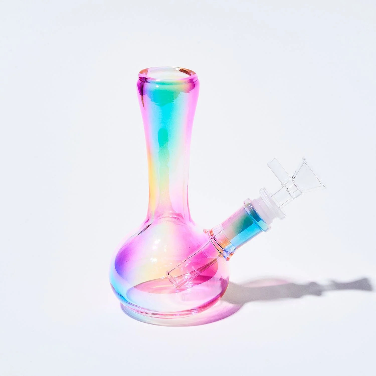 Iridescent Pastel Rainbow Mini Bong - Image 5