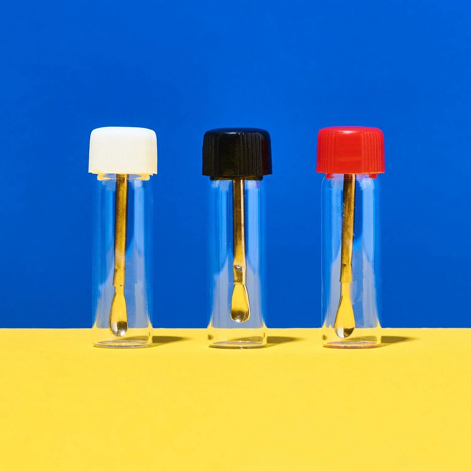 Glass Vial with Adjustable Spoon - Assorted Colors