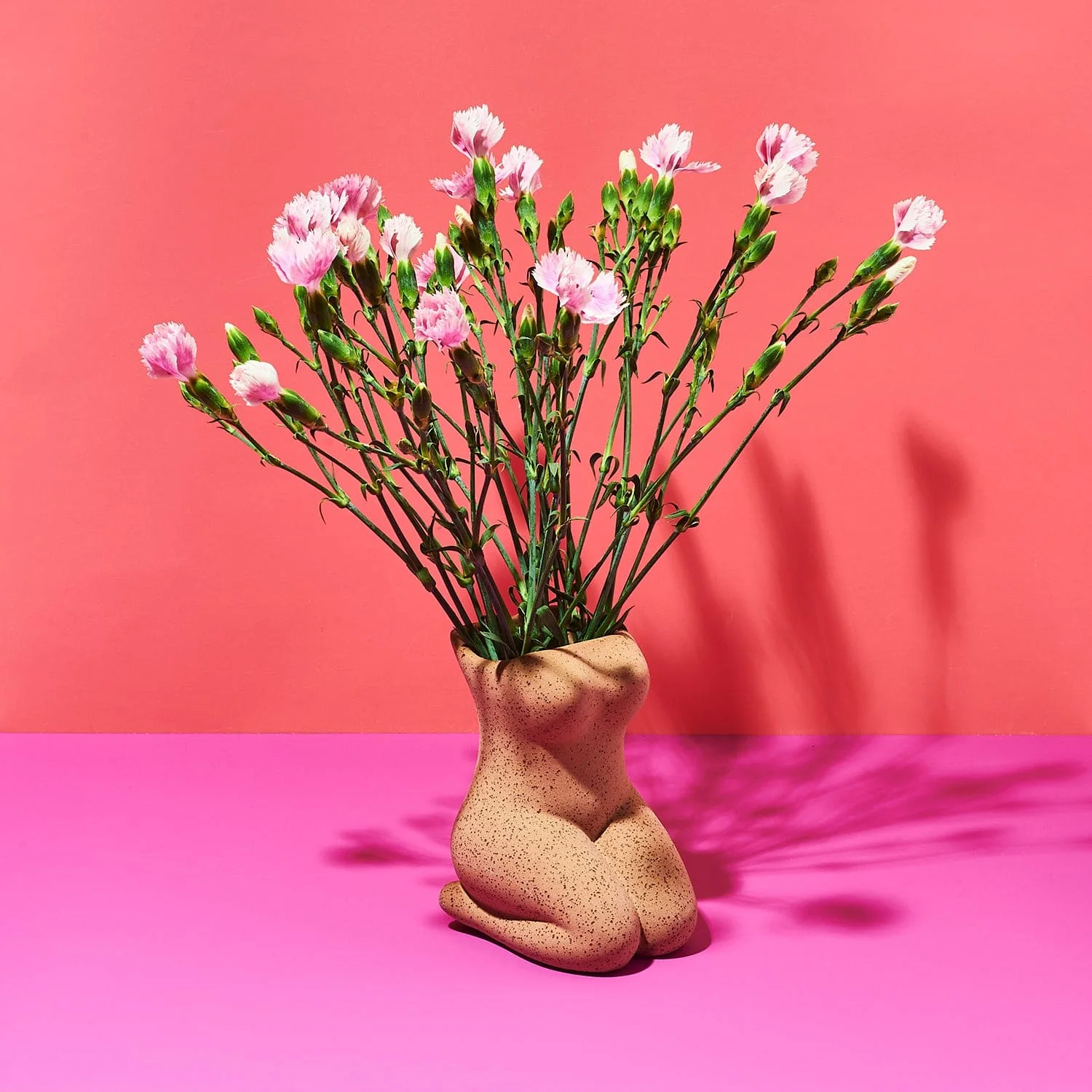 Kneeling Body Form Earthenware Vase - Image 5