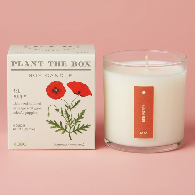 Kobo Red Poppy Candle