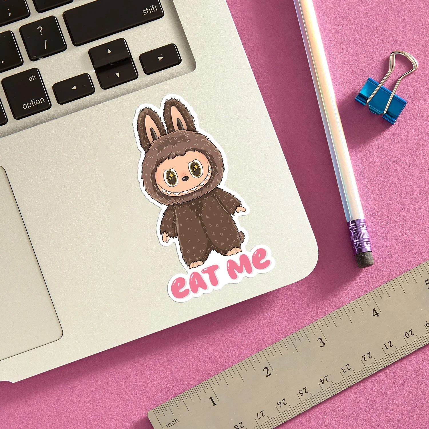 Labubu Eat Me Die Cut Sticker