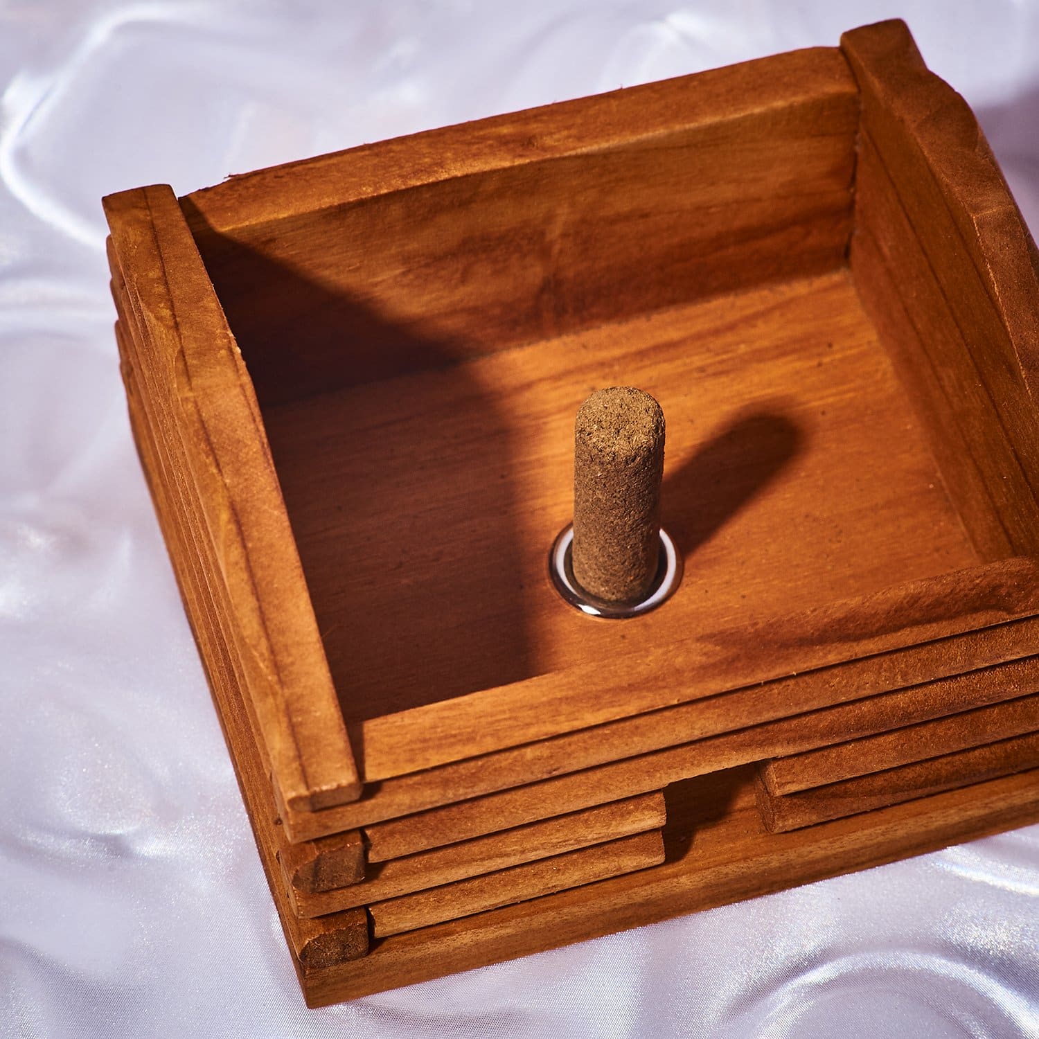 Large Log Cabin Incense and Burner - Balsam Fir - Image 2