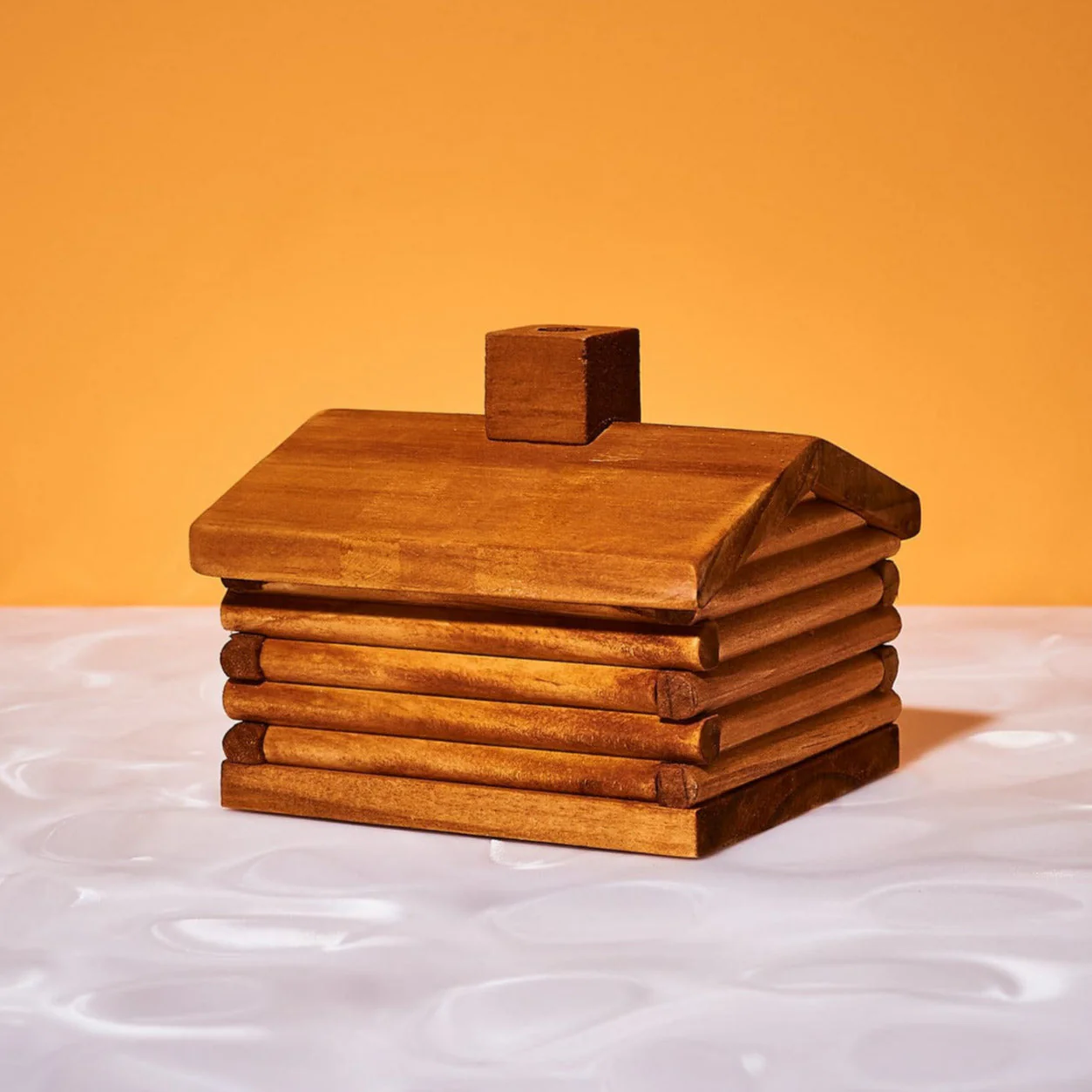 Large Log Cabin Incense and Burner - Balsam Fir - Image 3
