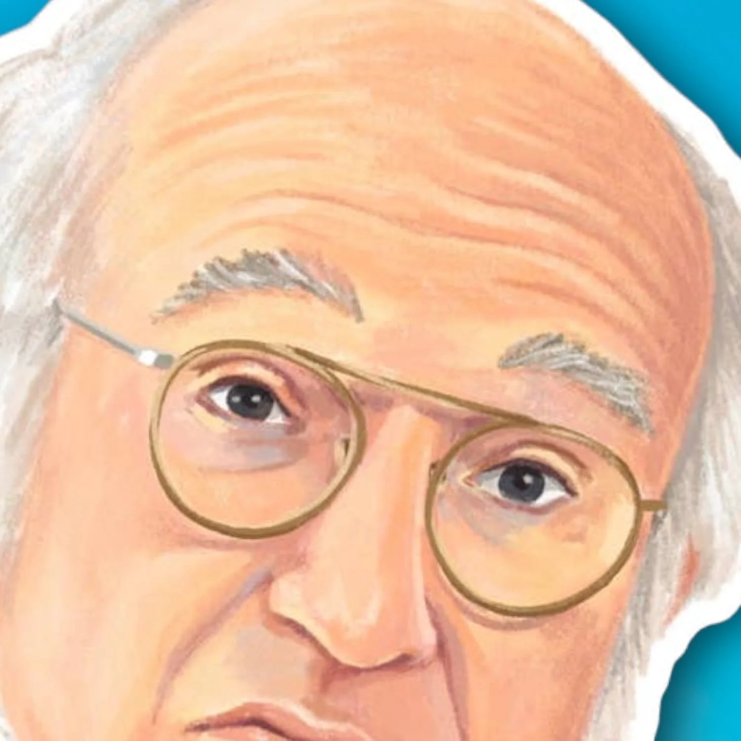 Larry David Face Sticker - Image 2