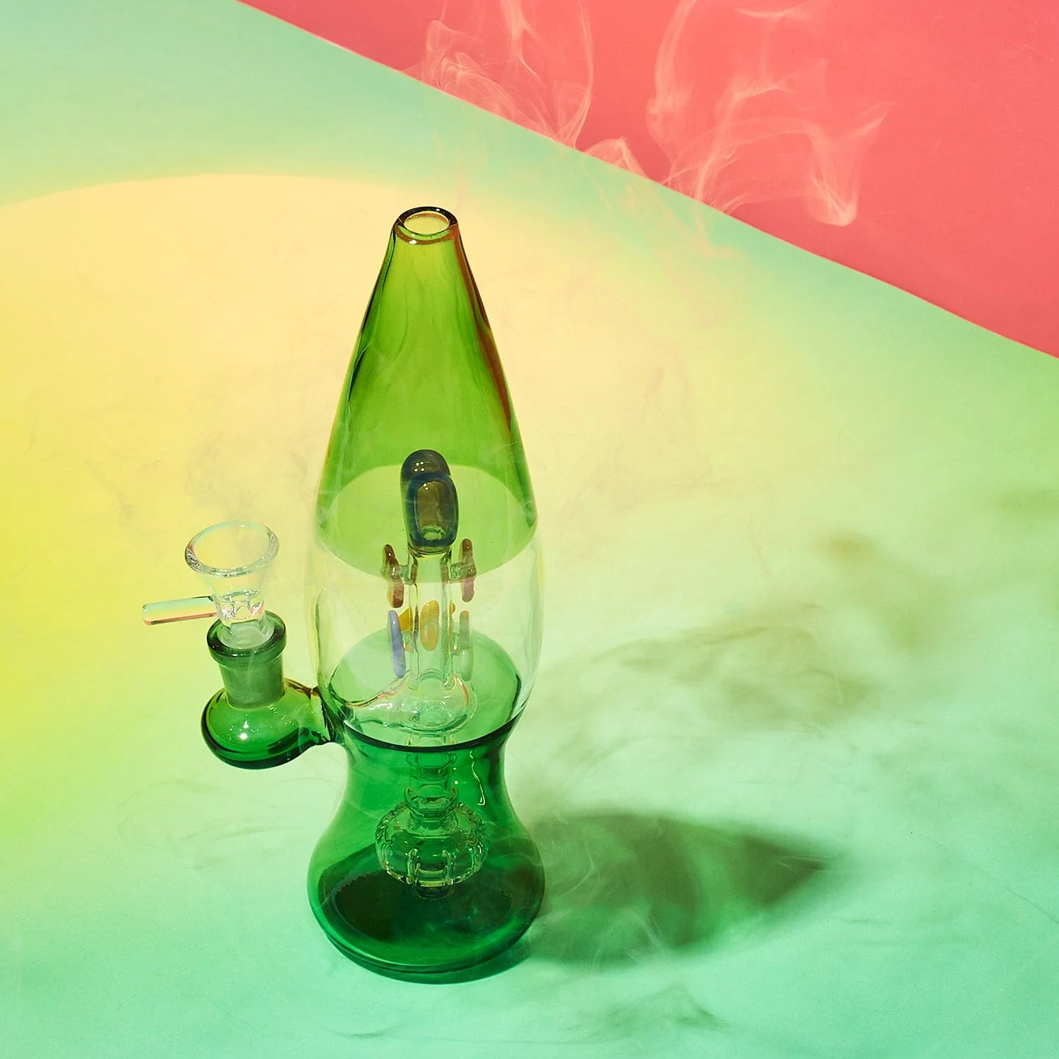 Canna Style Lava Lamp Bong - Green - Image 4