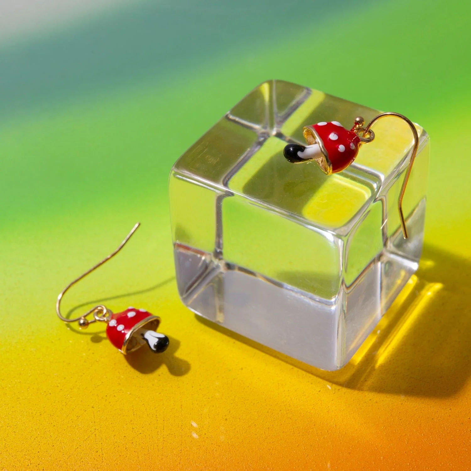 Magic Toadstool Mushroom Earrings - Image 3